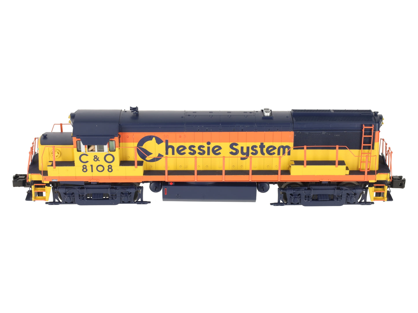 MTH 20-20220-1 Chessie U258B Diesel Engine w/PS3 #8108 (Hi-Rail Wheels) LN/Box