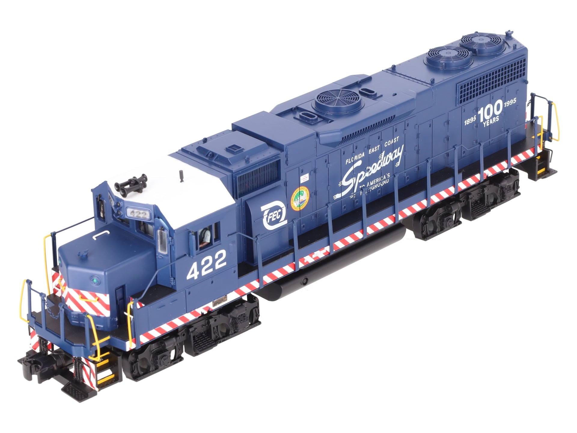MTH 20-2253-1 O Gauge Florida East Coast GP38-2 Diesel Engine w/PS2 #422 LN/Box