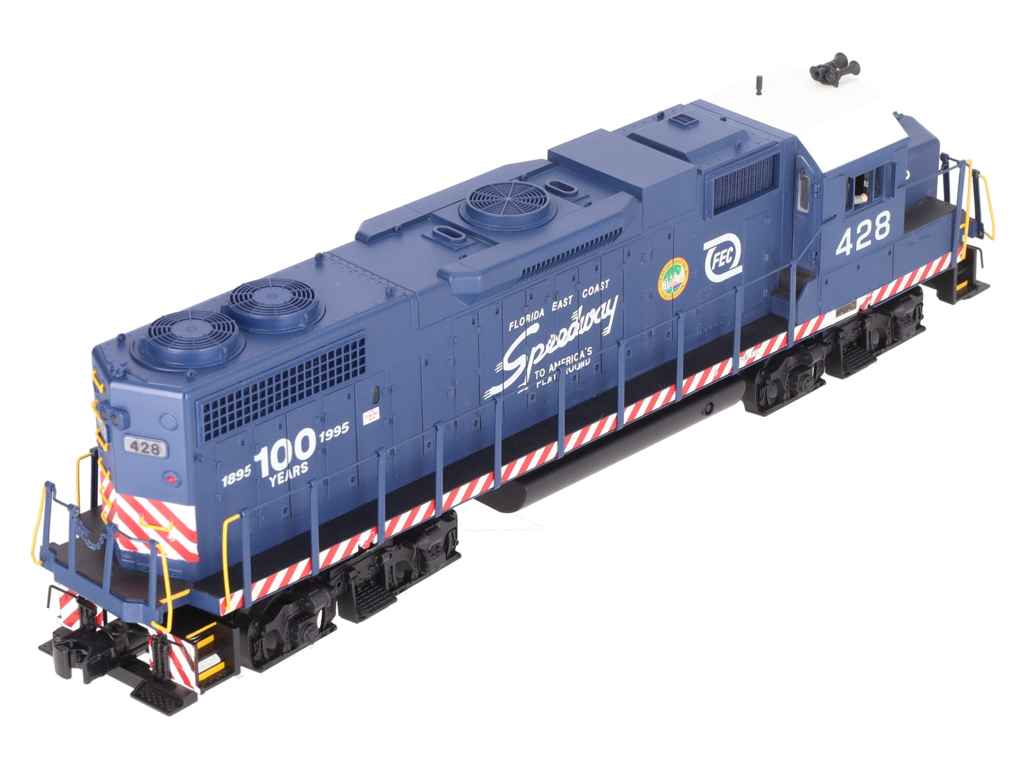 MTH 20-2253-1 O Gauge Florida East Coast GP38-2 Diesel Engine w/PS2 #428 EX/Box