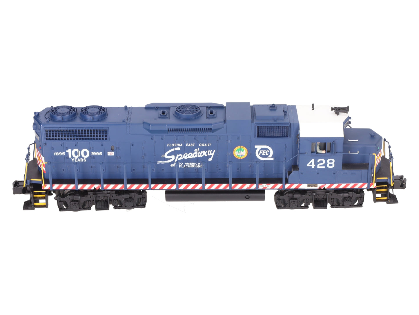 MTH 20-2253-1 O Gauge Florida East Coast GP38-2 Diesel Engine w/PS2 #428 EX/Box