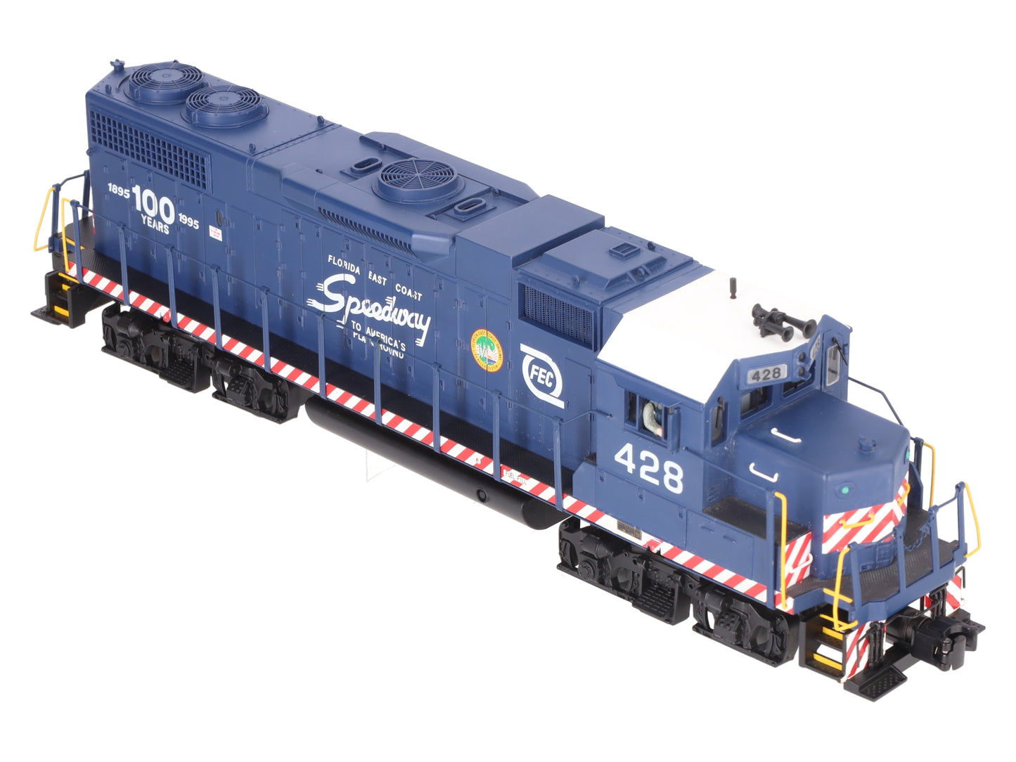 MTH 20-2253-1 O Gauge Florida East Coast GP38-2 Diesel Engine w/PS2 #428 EX/Box