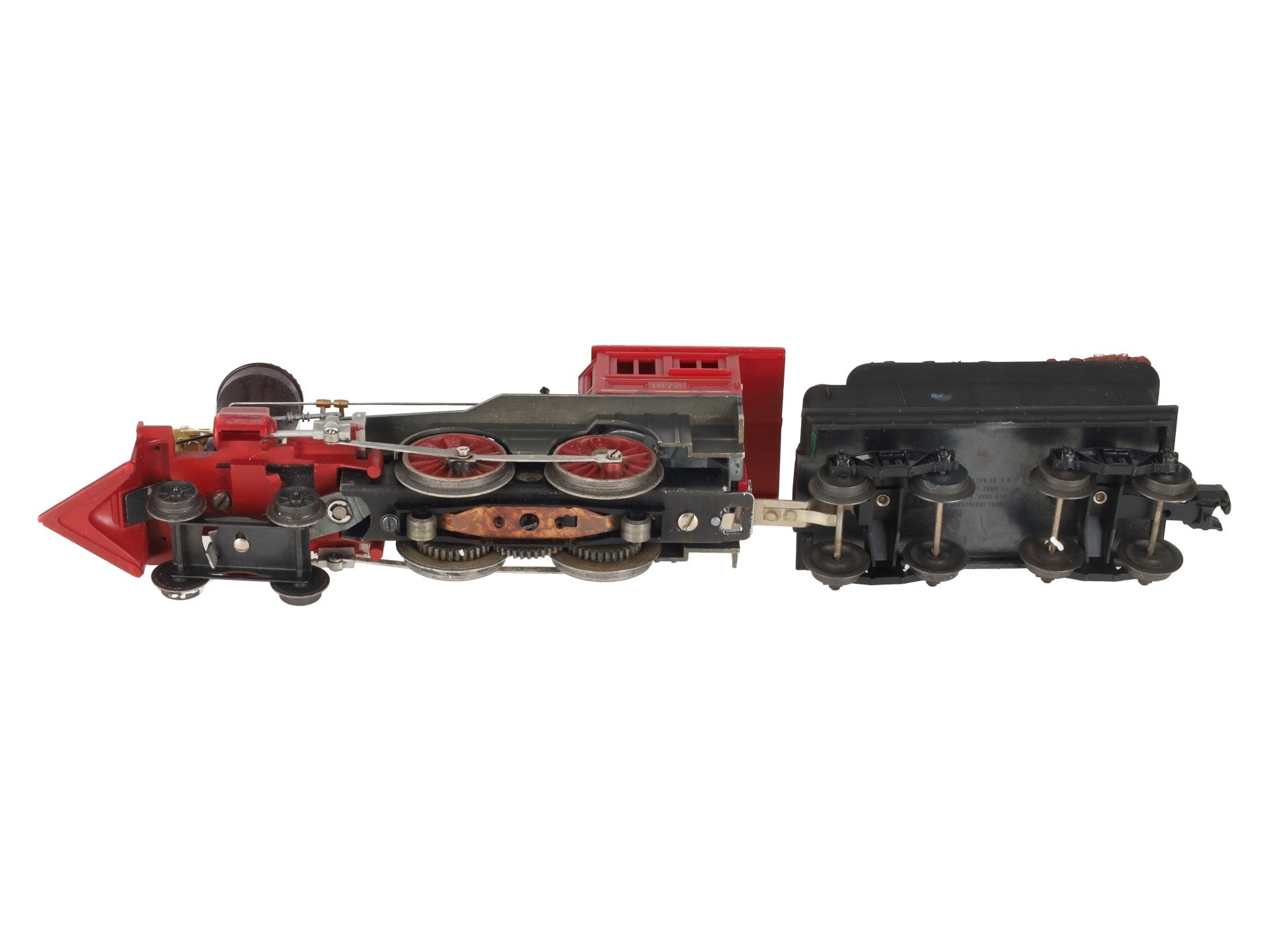 Lionel 1872 Vintage O General 4-4-0 Steam Locomotive & Tender VG