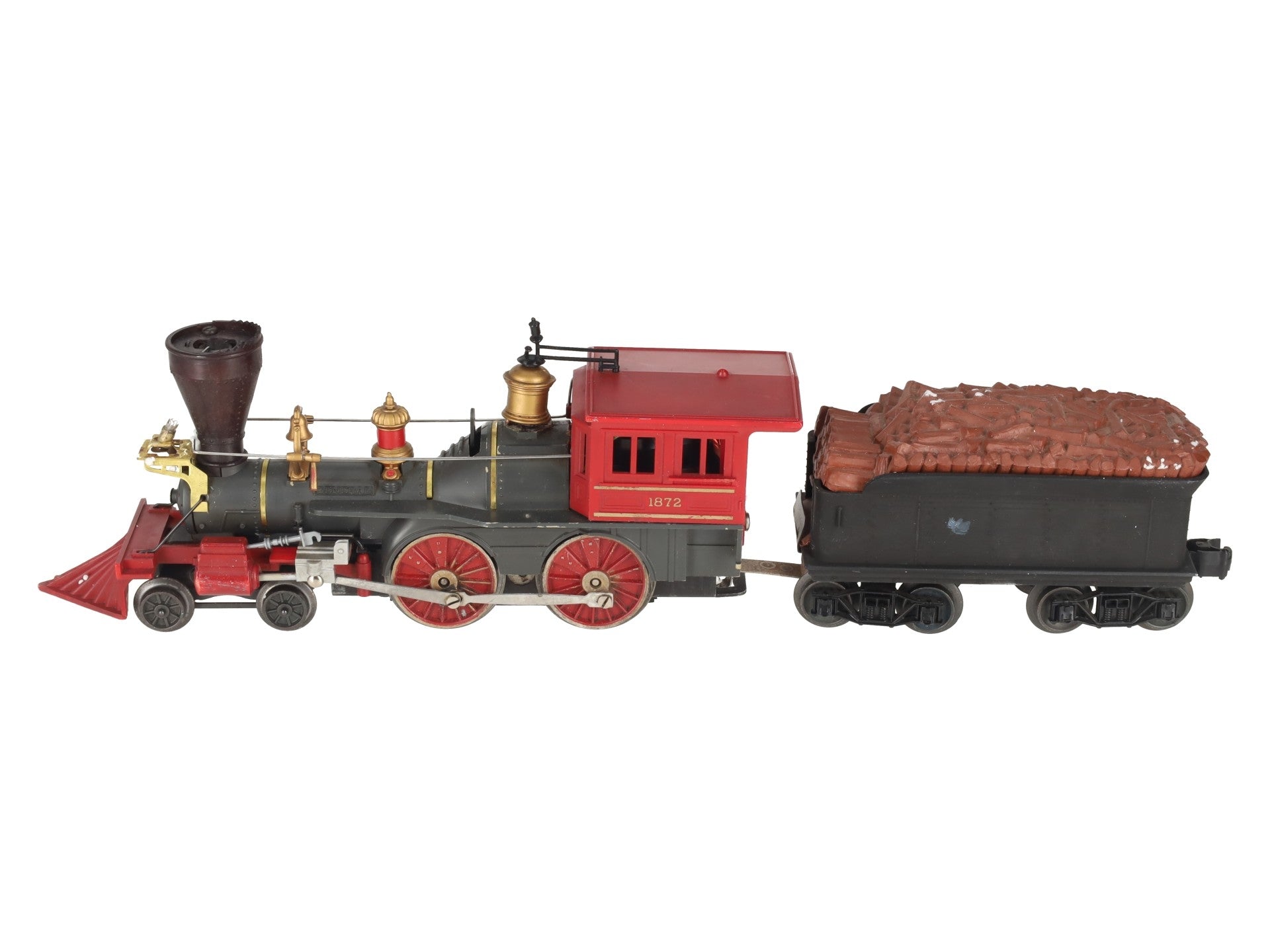 Lionel 1872 Vintage O General 4-4-0 Steam Locomotive & Tender VG