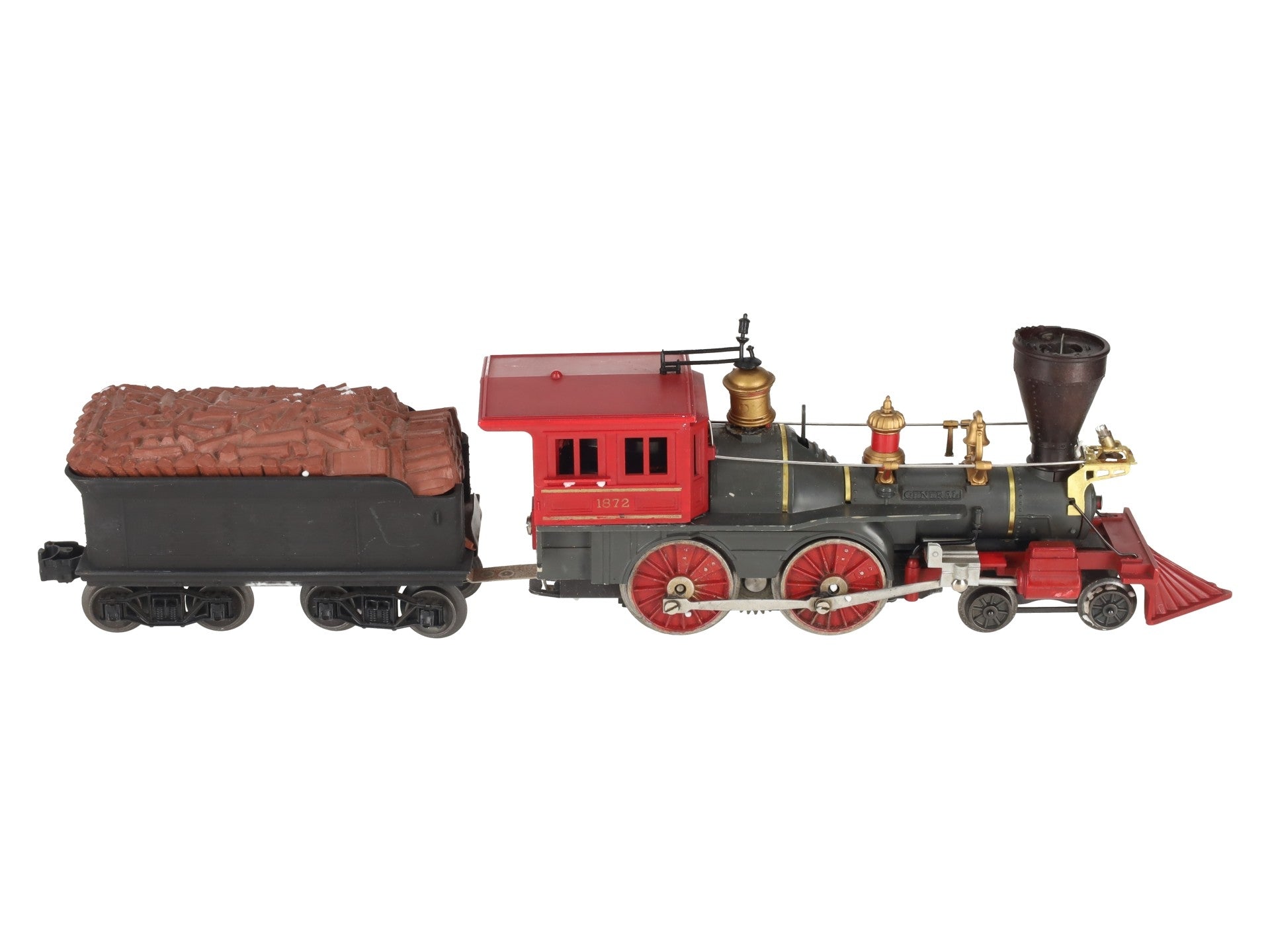 Lionel 1872 Vintage O General 4-4-0 Steam Locomotive & Tender VG