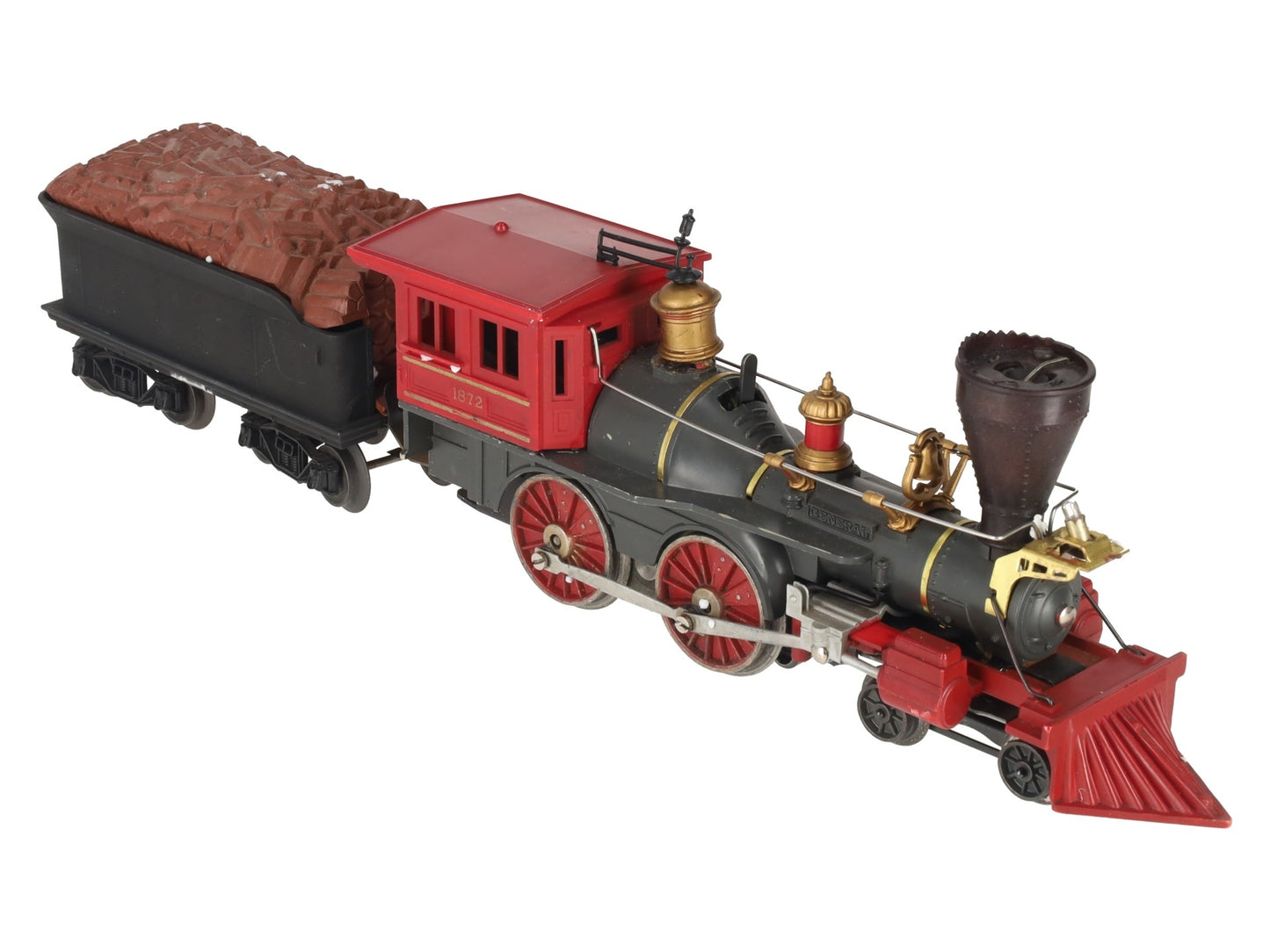 Lionel 1872 Vintage O General 4-4-0 Steam Locomotive & Tender VG