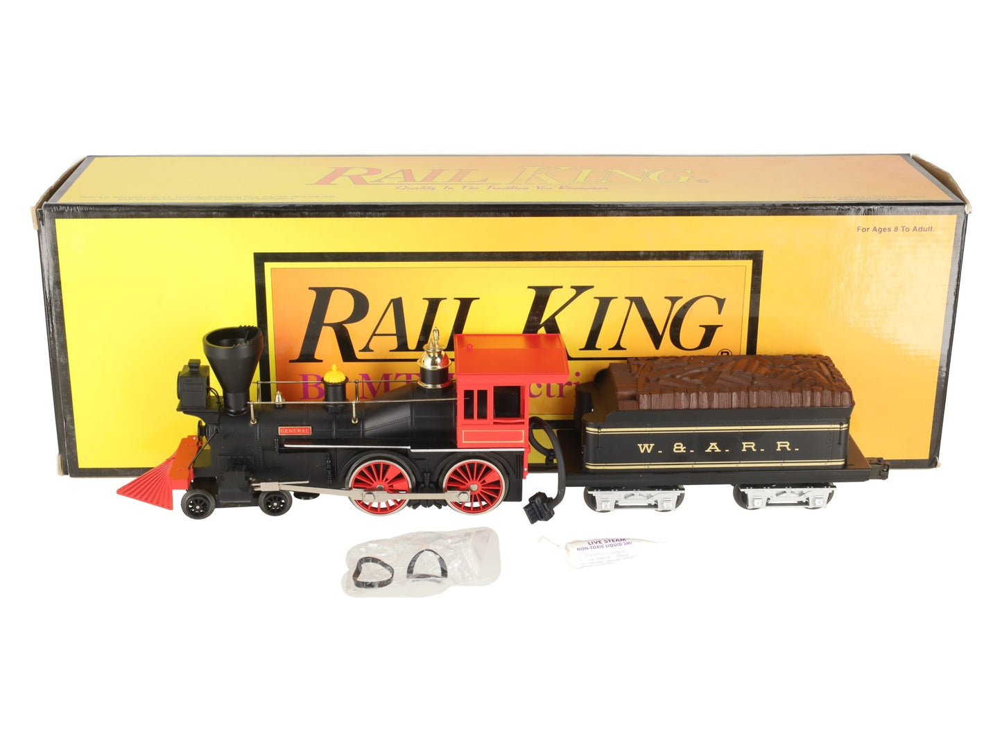 MTH 30-1120-1 O Gauge W.A.R.R General Steam Locomotive & Tender w/PS1 EX
