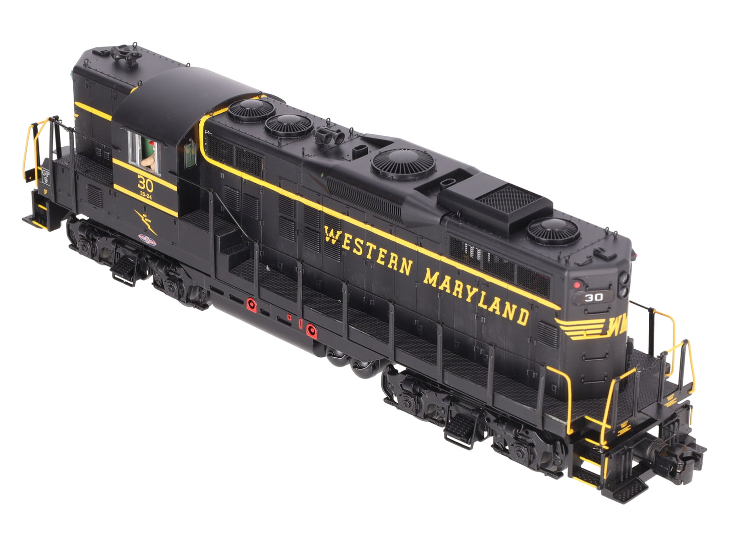MTH 20-20205-1 O Gauge Western Maryland GP9 Diesel Engine w/PS3 #30 LN/Box