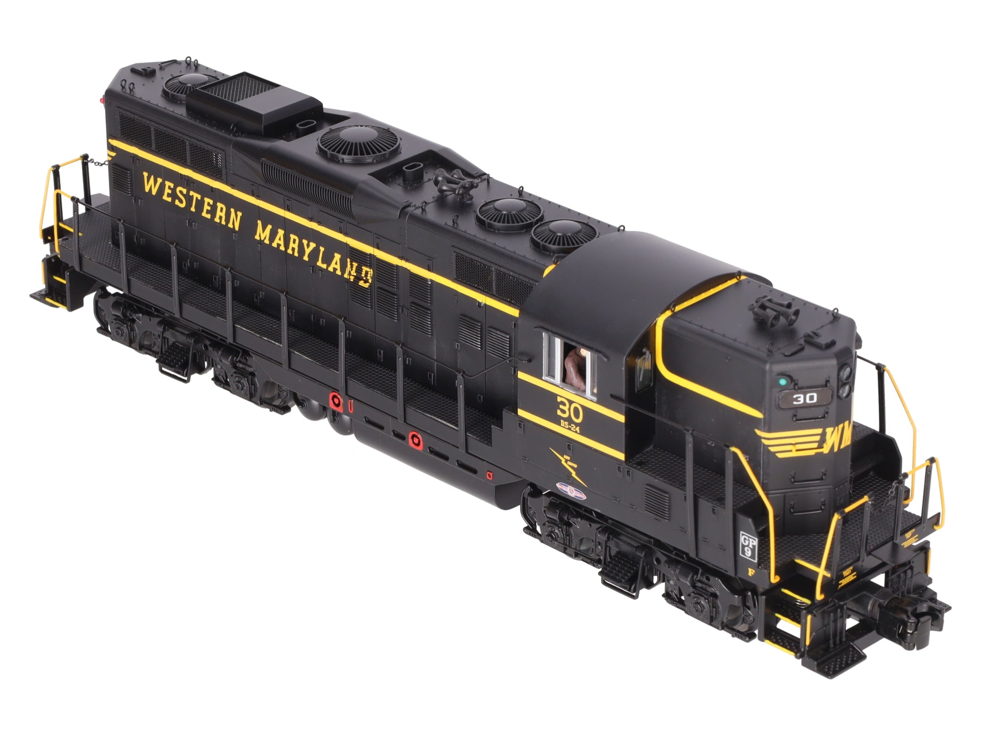 MTH 20-20205-1 O Gauge Western Maryland GP9 Diesel Engine w/PS3 #30 LN/Box