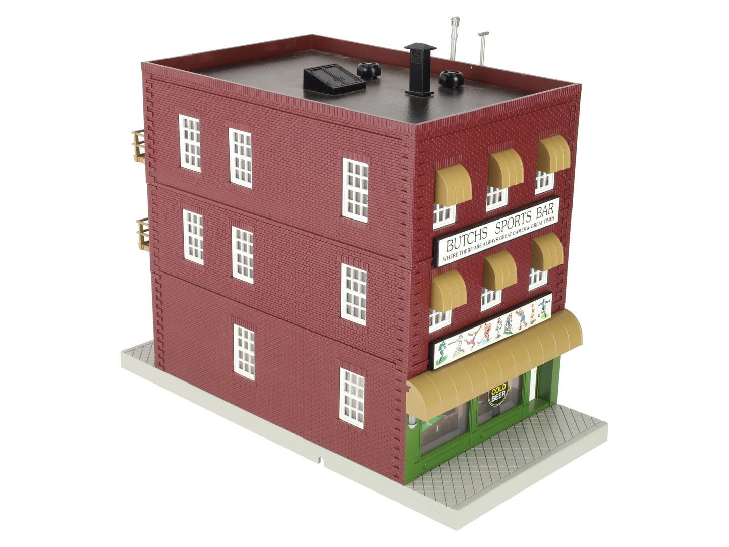 MTH 30-90334 Assembled Butch's Sports Bar 3-Story Building