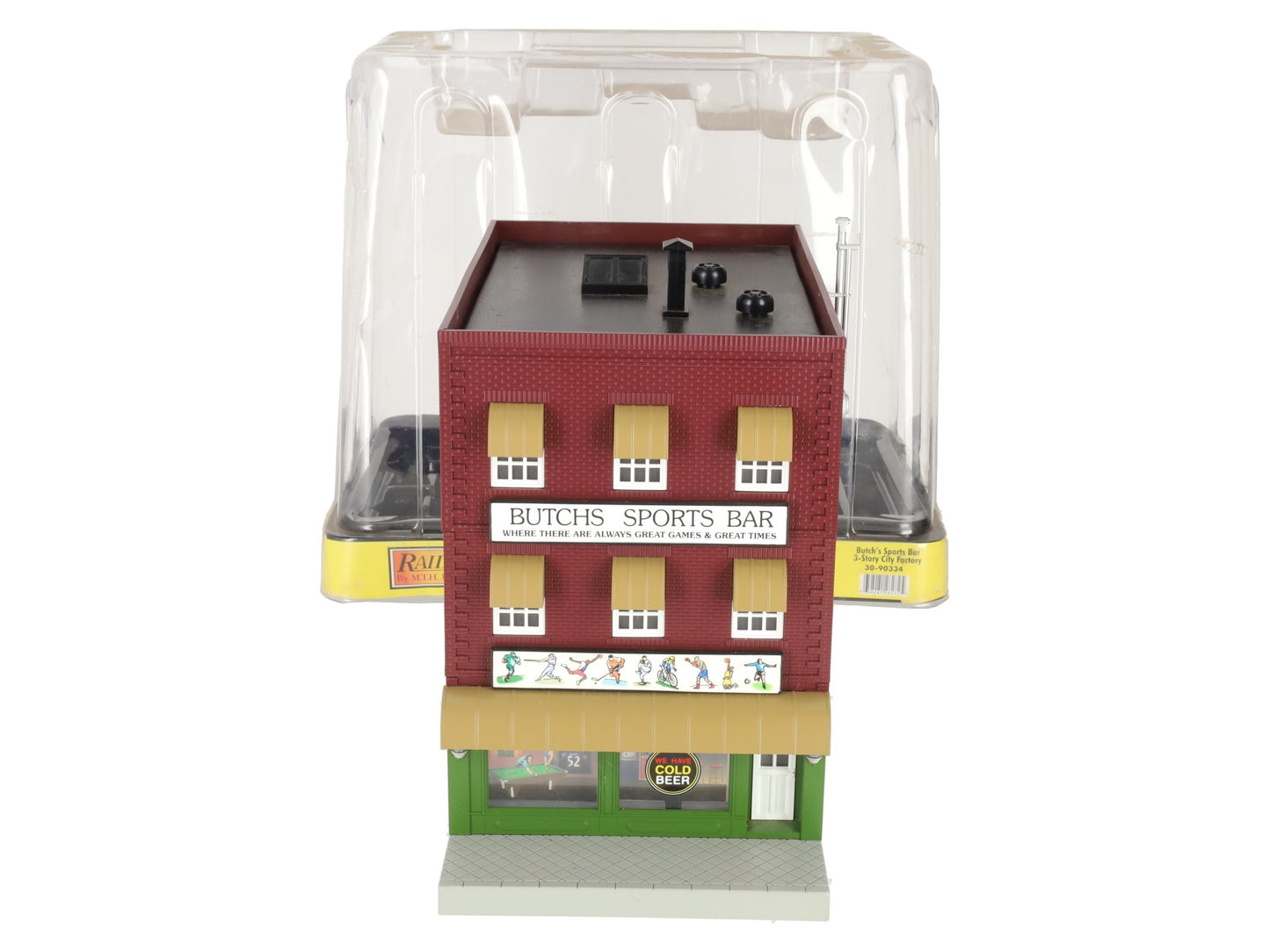 MTH 30-90334 Assembled Butch's Sports Bar 3-Story Building