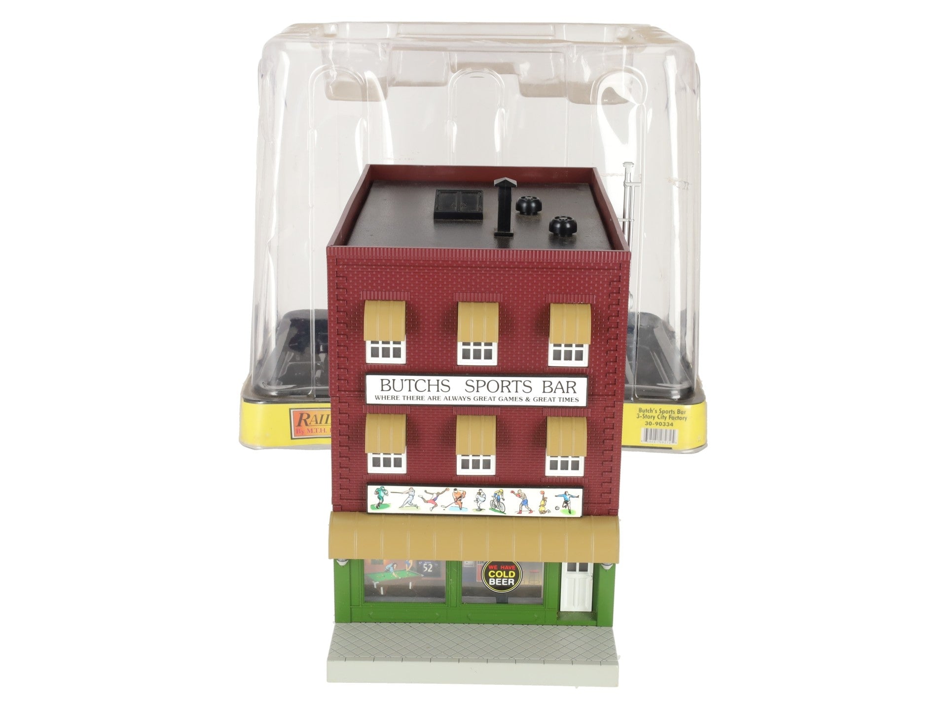 MTH 30-90334 Assembled Butch's Sports Bar 3-Story Building