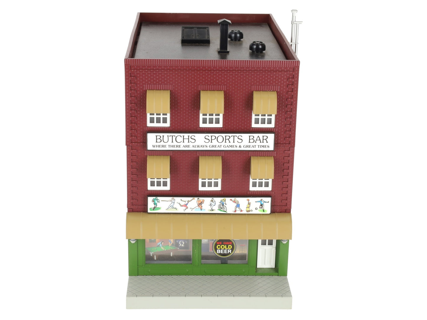 MTH 30-90334 Assembled Butch's Sports Bar 3-Story Building