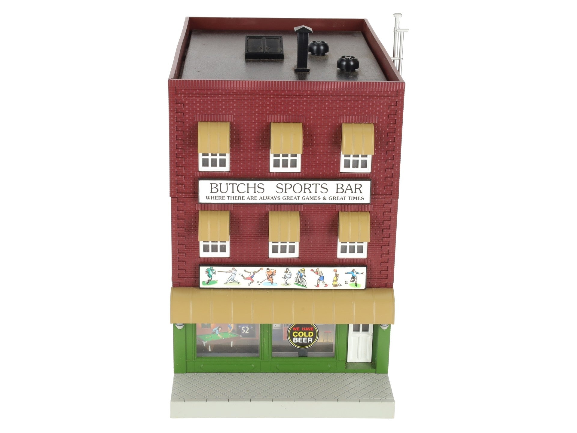 MTH 30-90334 Assembled Butch's Sports Bar 3-Story Building