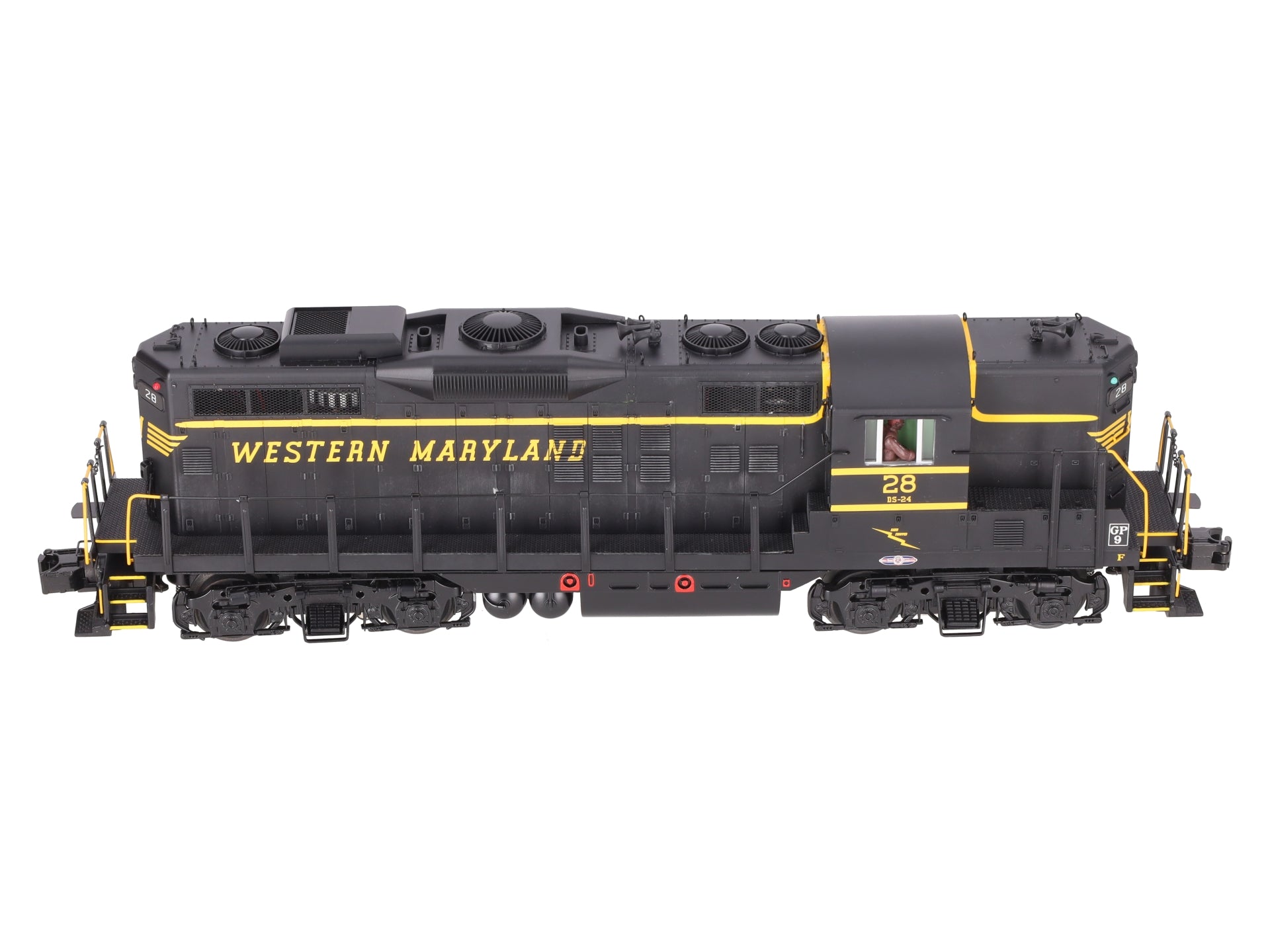 MTH 20-20205-1 O Gauge Western Maryland GP9 Diesel Engine w/PS3 #28