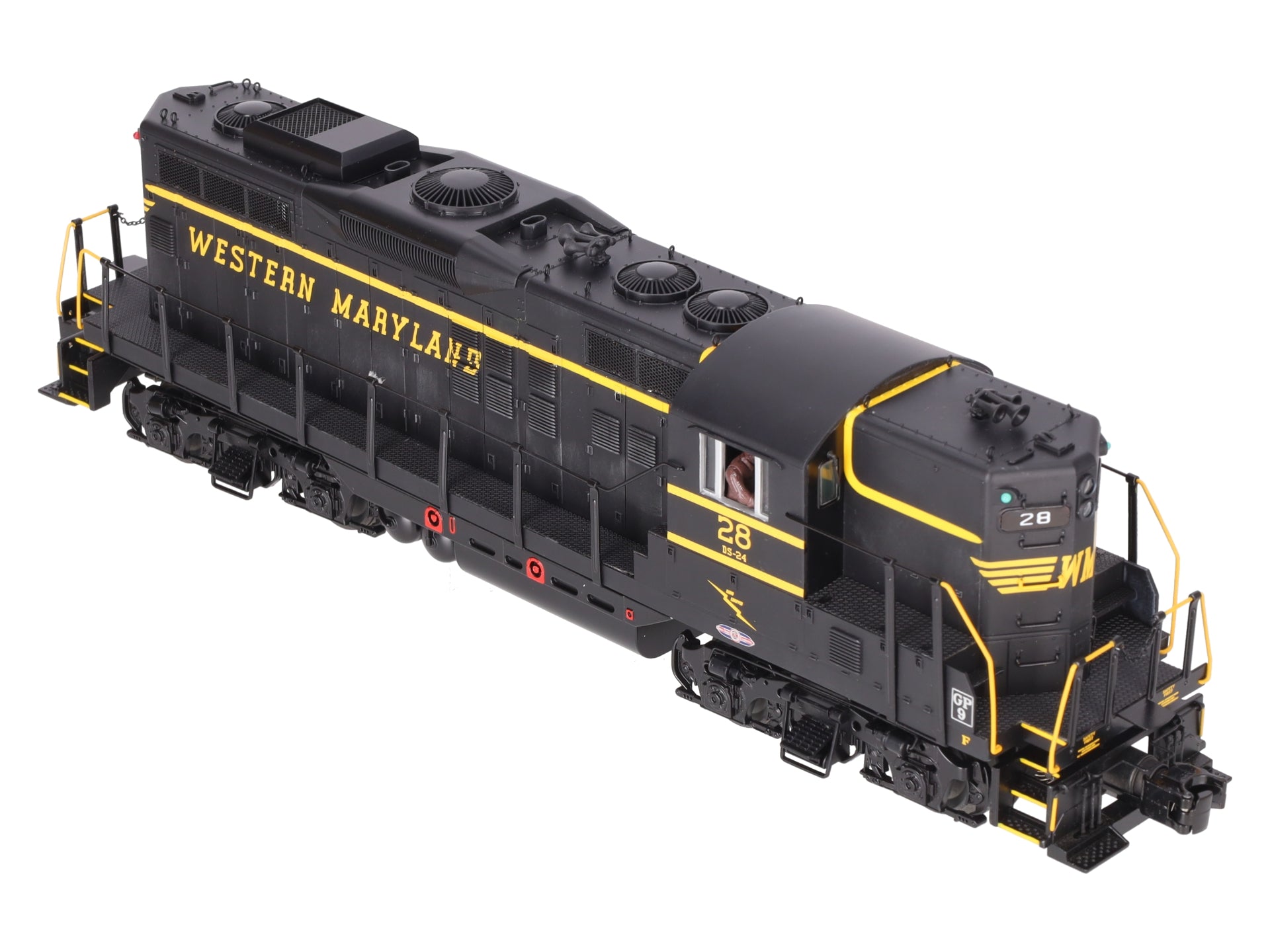 MTH 20-20205-1 O Gauge Western Maryland GP9 Diesel Engine w/PS3 #28