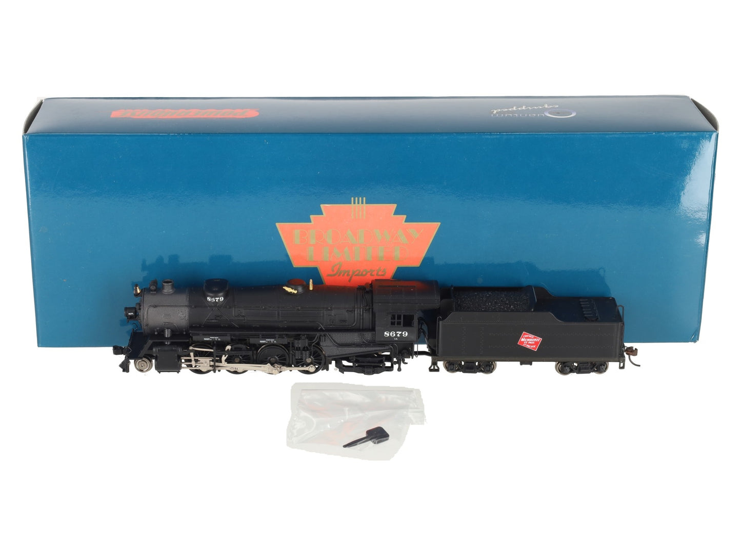 Broadway Limited 213 HO Scale Milwaukee Road L3A 2-8-2 #8679 EX/Box