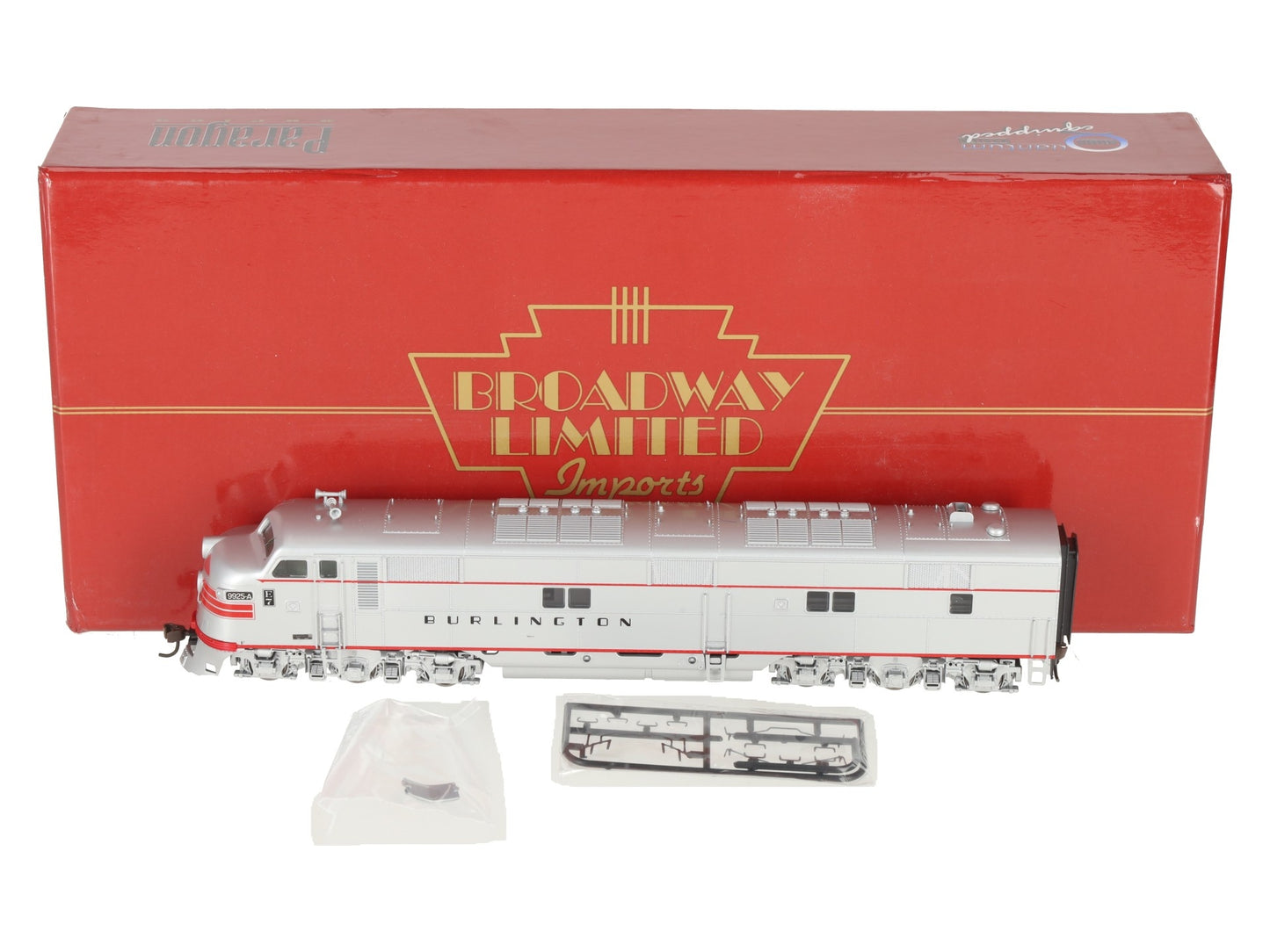 Broadway Limited 738 HO Scale CB&Q Red Stripe E-7 Pwr A Unit #9925A LN