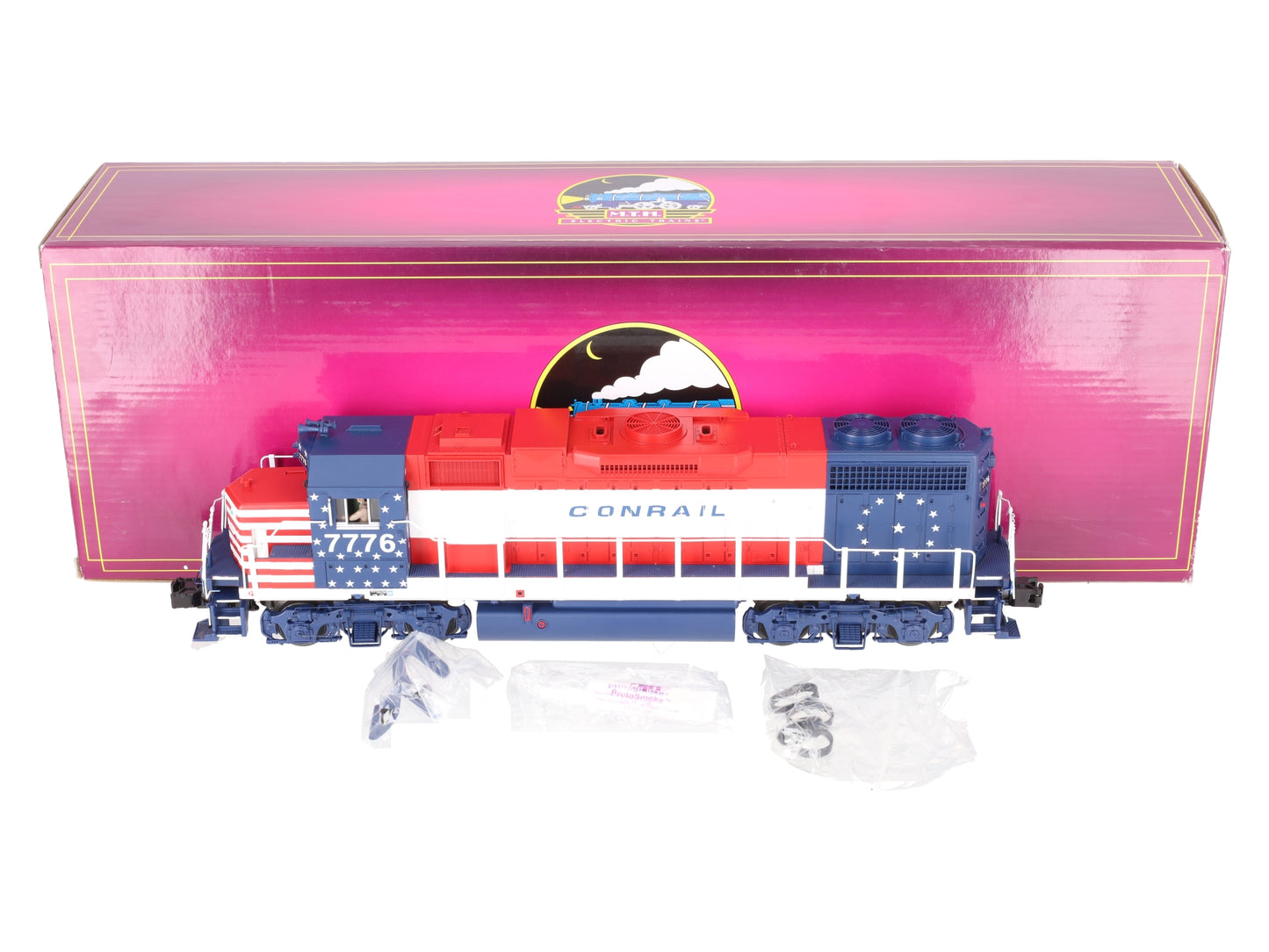 MTH 20-20485-1 O Gauge Conrail GP38-2 Diesel Engine w/ PS 3.0 #7776 LN/Box