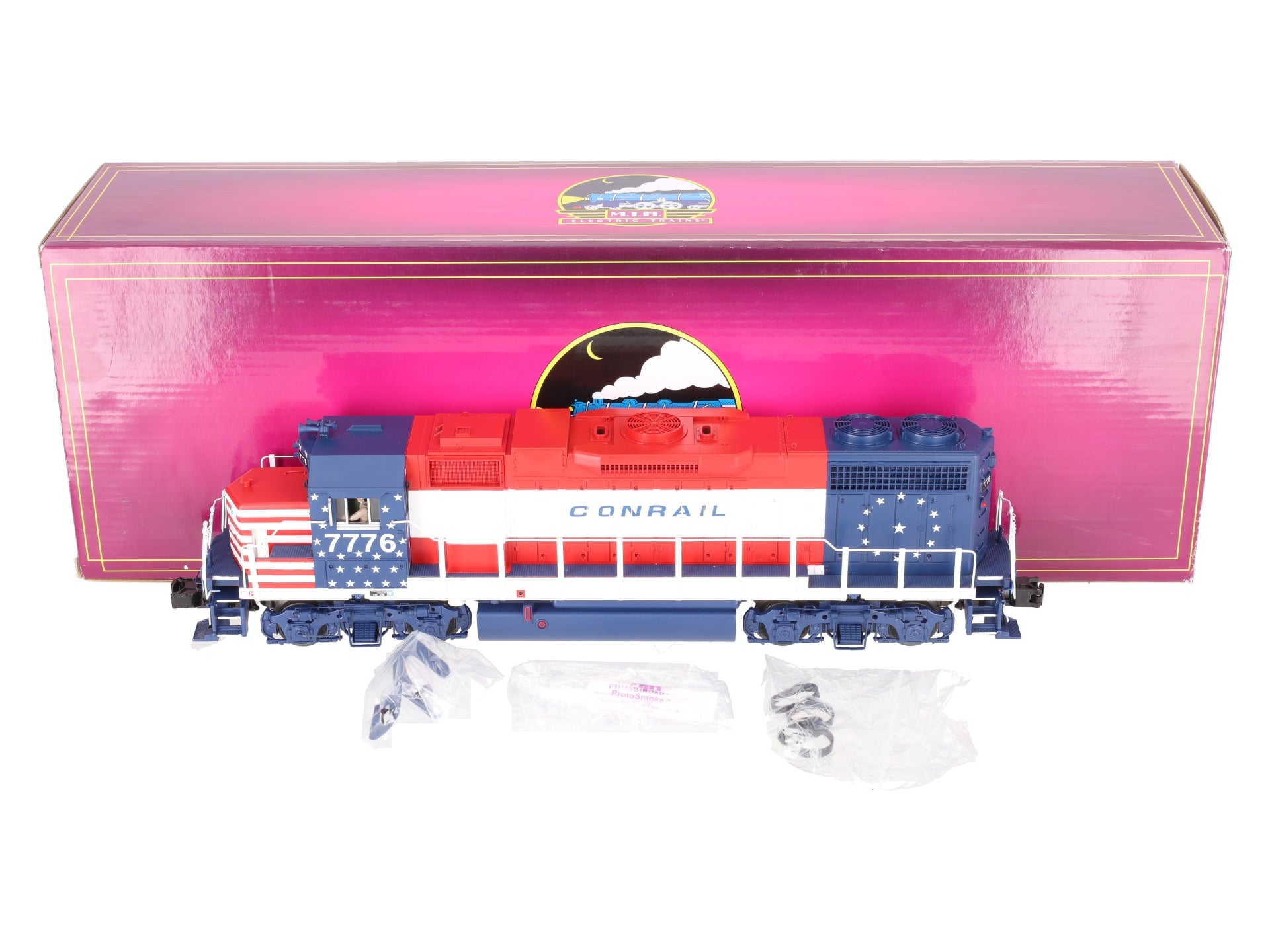 MTH 20-20485-1 O Gauge Conrail GP38-2 Diesel Engine w/ PS 3.0 #7776 LN/Box