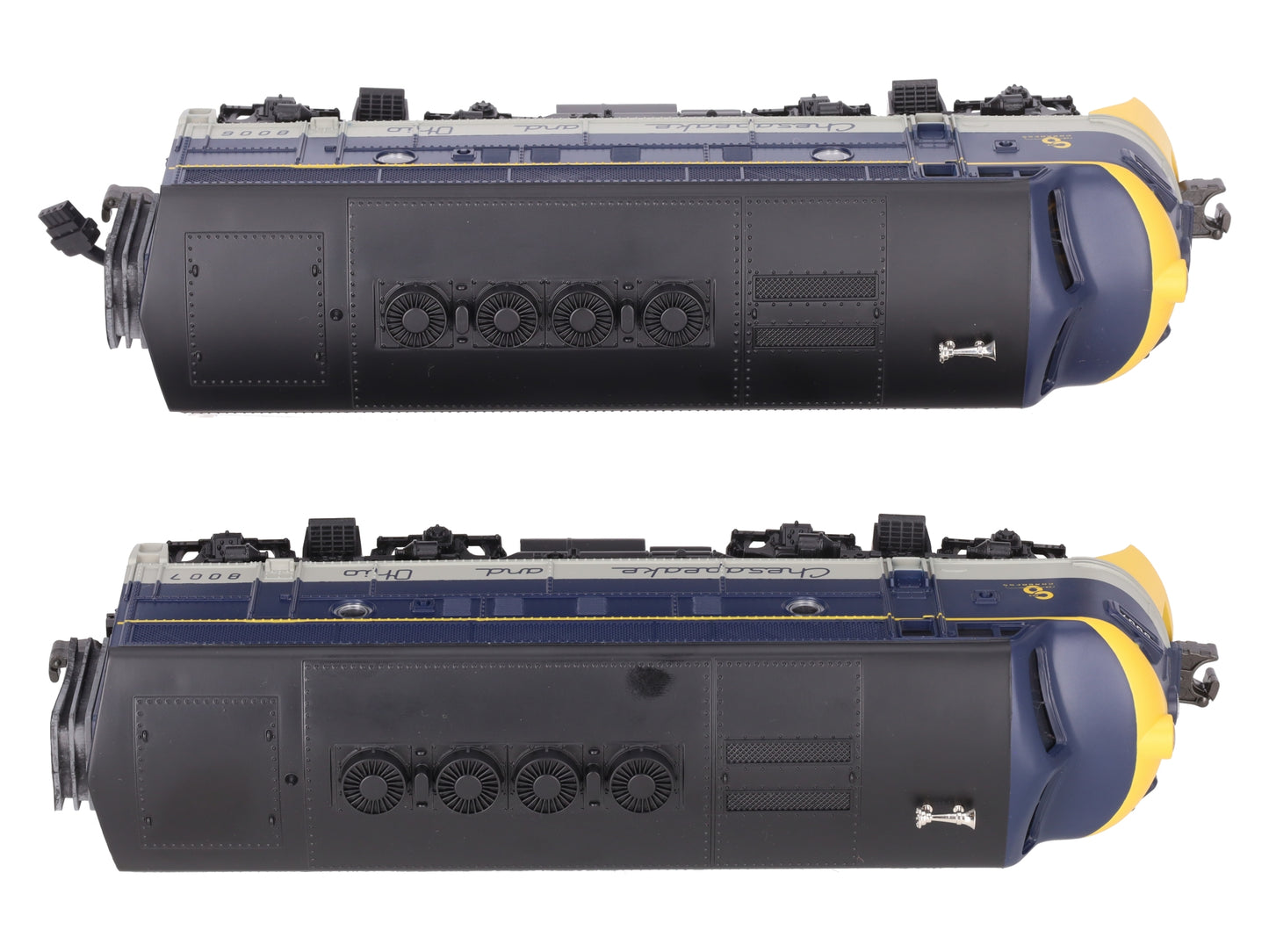 MTH 30-2185-1 O Gauge C&O F-3 AA Diesel Engine Set w/PS1 #8006/8007 LN/Box
