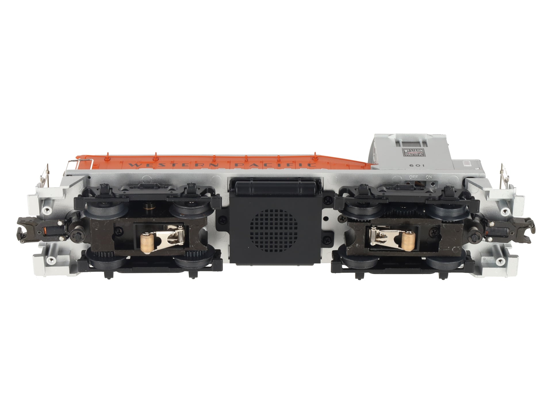 MTH 30-2148-1 O Gauge Western Pacific SW-9 Diesel Engine w/PS1 #601 EX/Box
