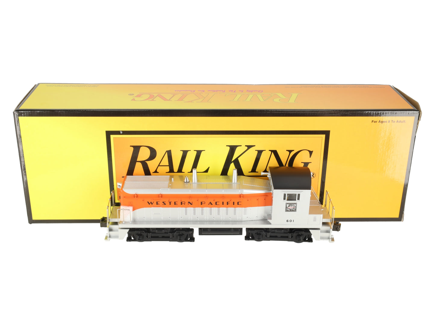 MTH 30-2148-1 O Gauge Western Pacific SW-9 Diesel Engine w/PS1 #601 EX/Box