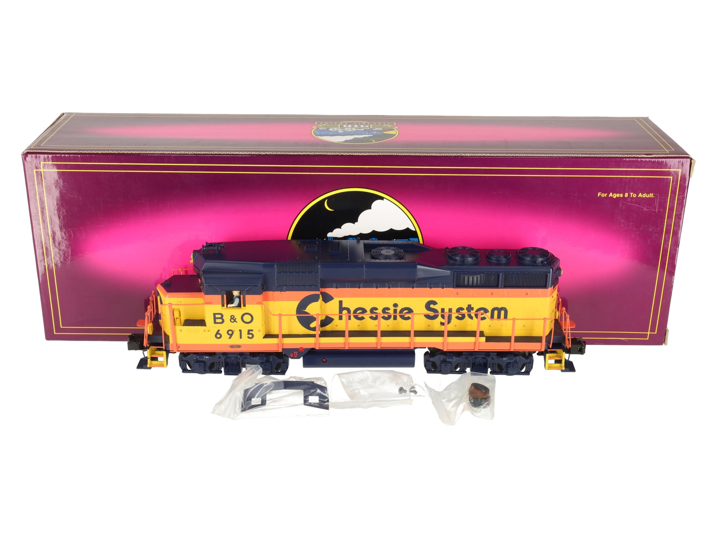 MTH 20-2275-1 O Gauge Chessie Baltimore & Ohio GP-30 Diesel Engine w/PS2.0 #6915 EX/Box