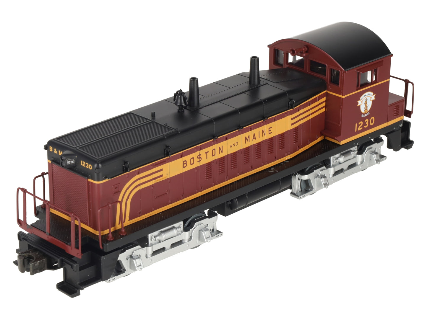 MTH 30-2179-1 O Gauge Boston & Maine SW-9 Diesel Switcher w/PS1 #1230 EX/Box