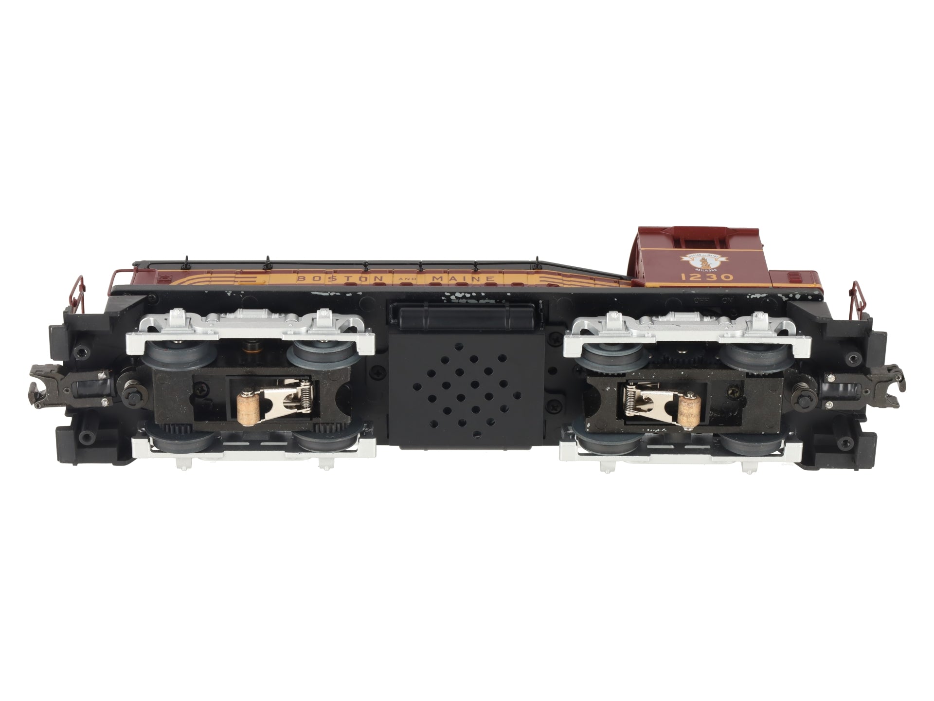 MTH 30-2179-1 O Gauge Boston & Maine SW-9 Diesel Switcher w/PS1 #1230 EX/Box