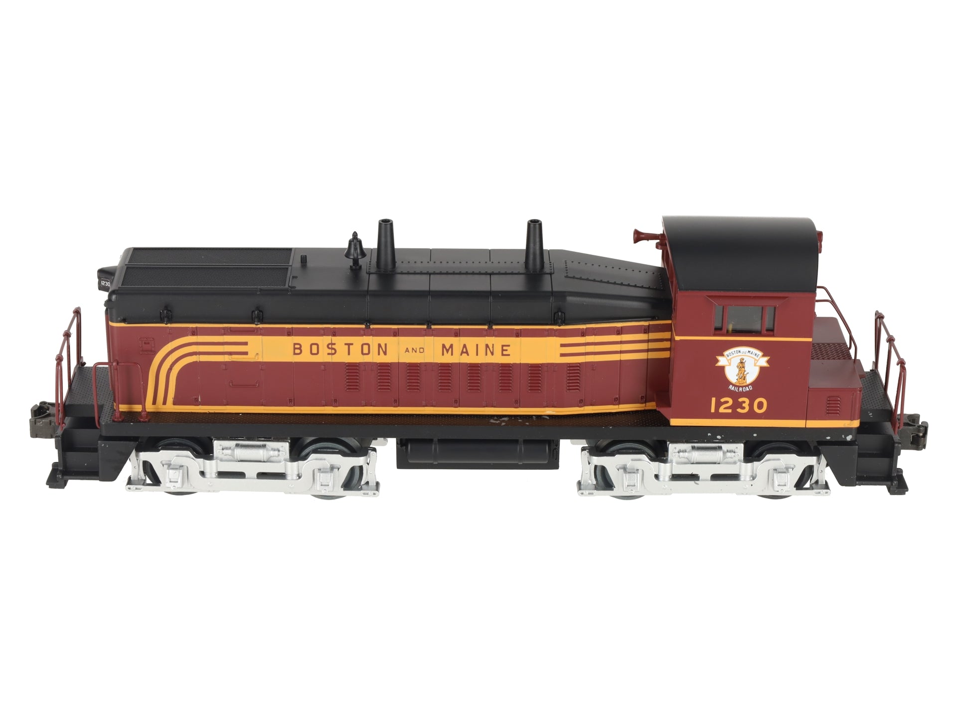 MTH 30-2179-1 O Gauge Boston & Maine SW-9 Diesel Switcher w/PS1 #1230 EX/Box