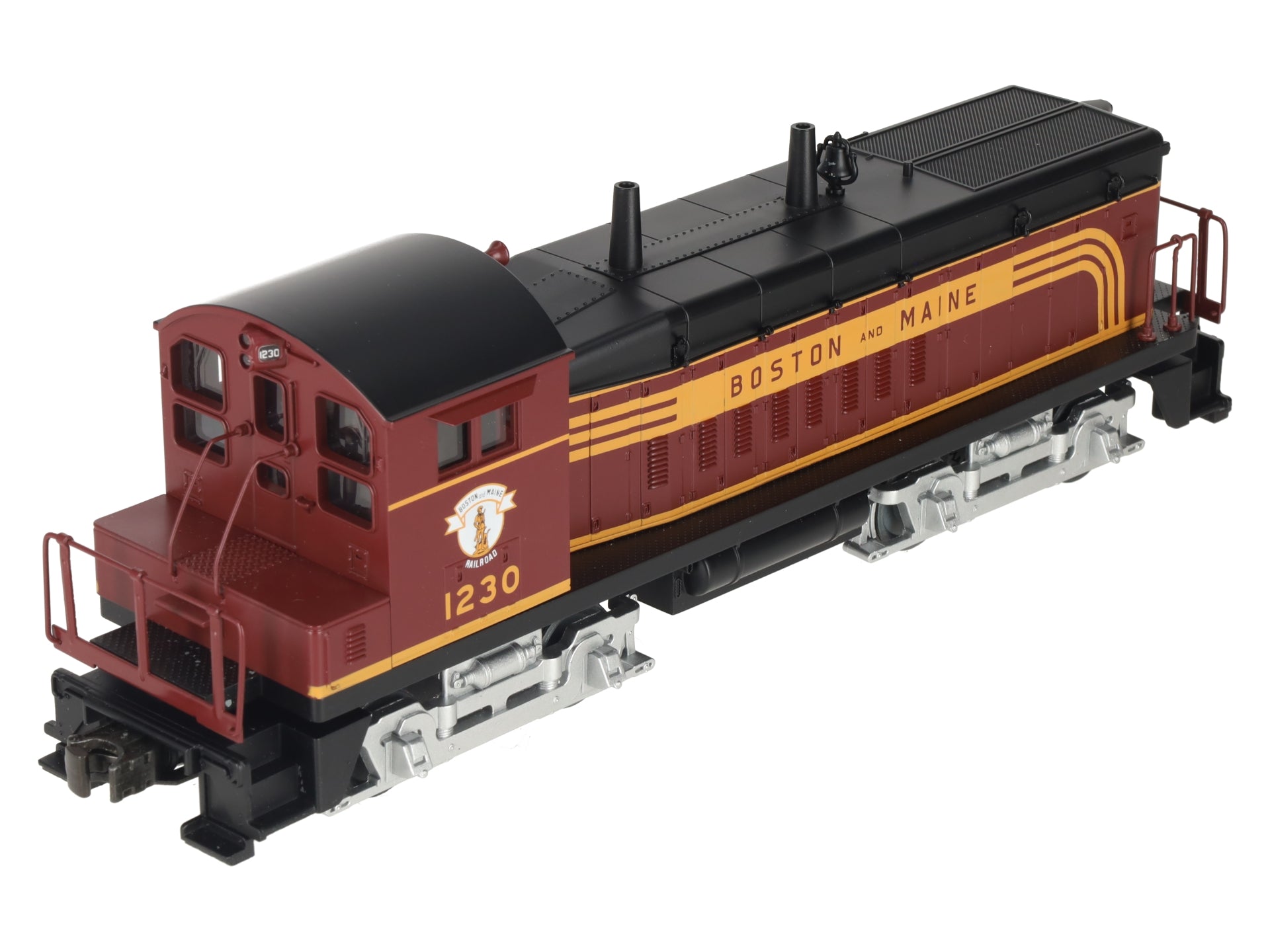 MTH 30-2179-1 O Gauge Boston & Maine SW-9 Diesel Switcher w/PS1 #1230 EX/Box