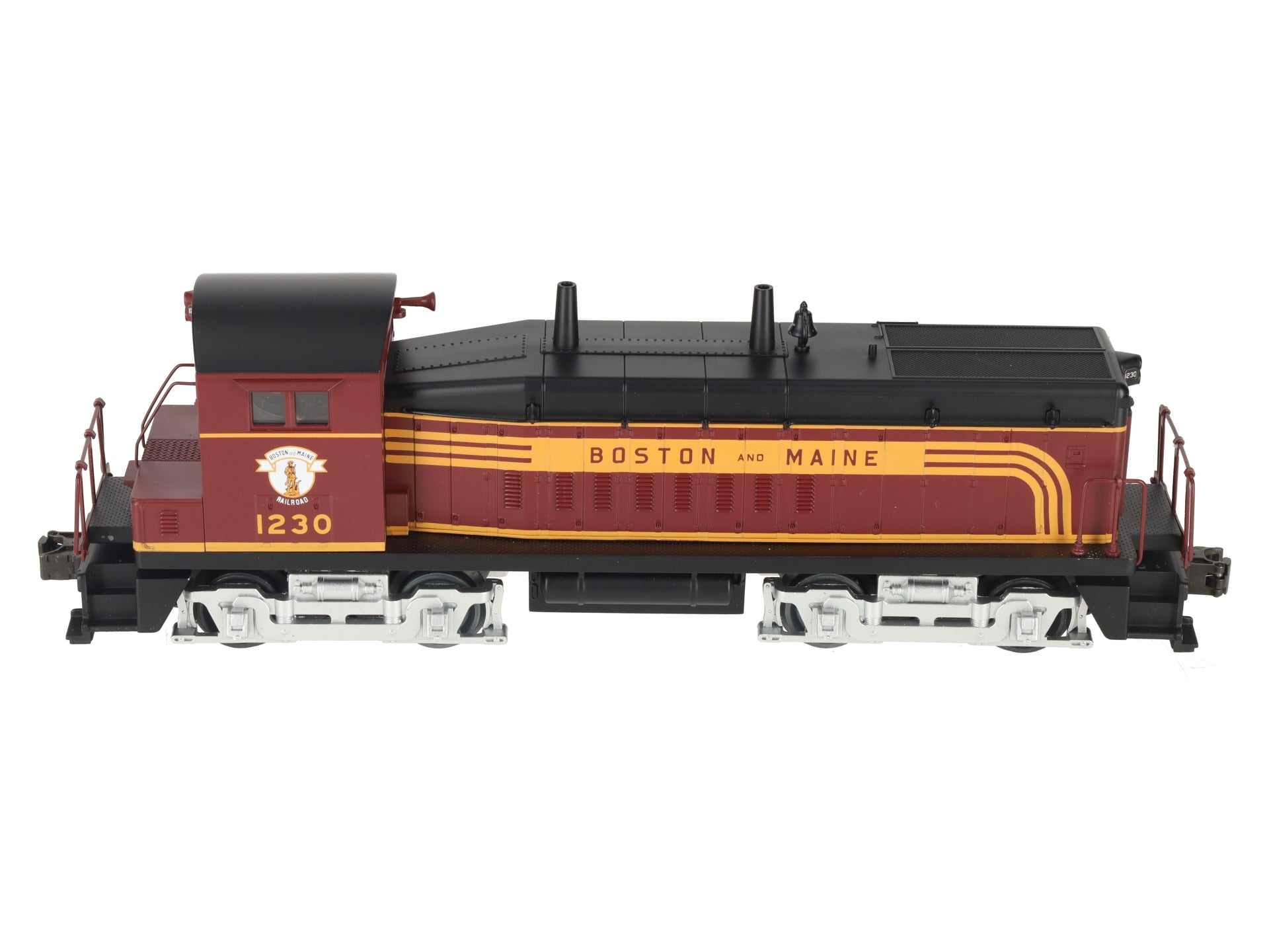 MTH 30-2179-1 O Gauge Boston & Maine SW-9 Diesel Switcher w/PS1 #1230 EX/Box