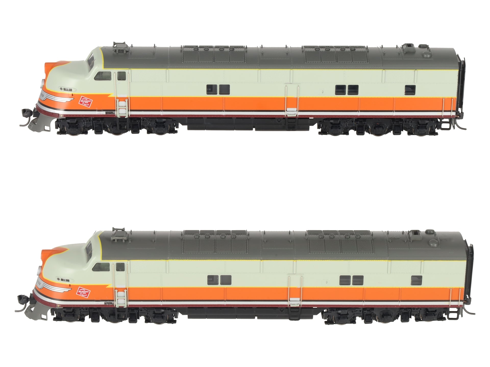 Broadway Limited 775 HO Chicago Milwaukee St Paul & Pacific E6 A-A Set #15A 15B LN/Box