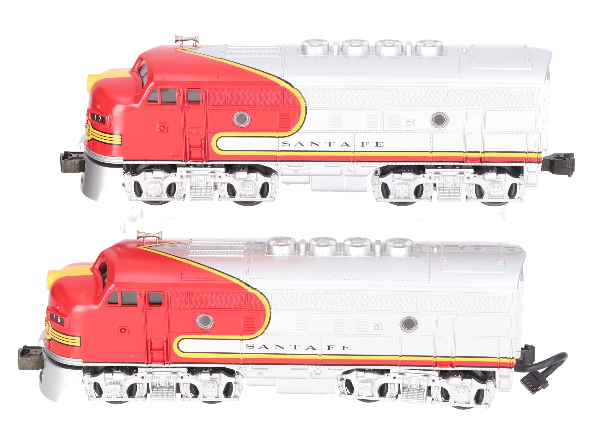 MTH 30-2131-1 O Santa Fe F-3 AA Diesel Engine Set w/PS1 #16/17 LN/Box