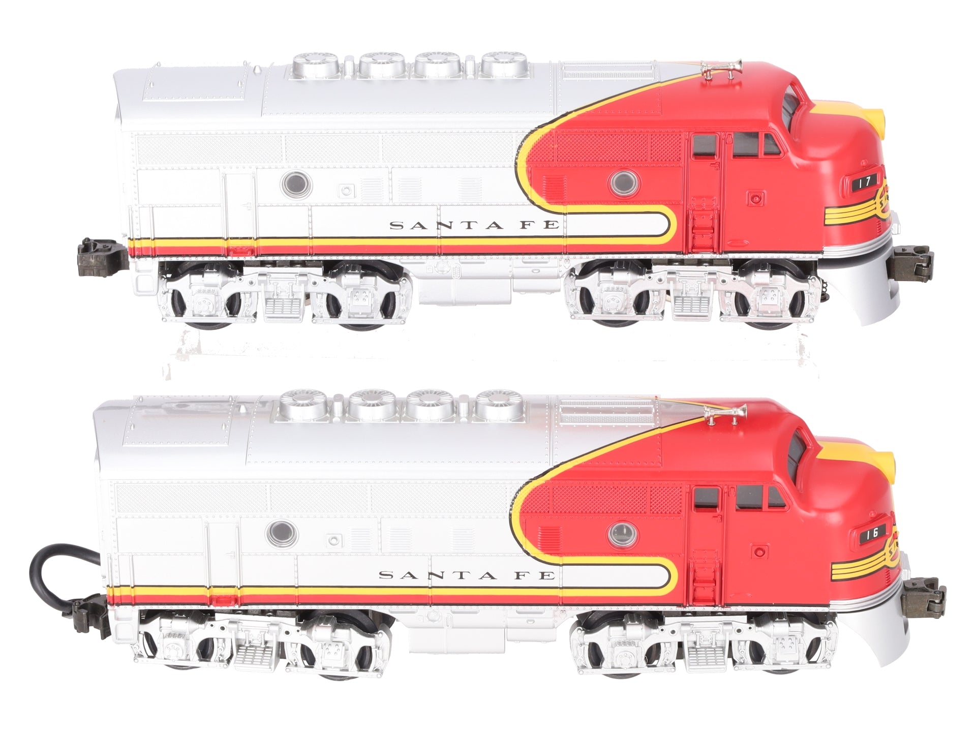 MTH 30-2131-1 O Santa Fe F-3 AA Diesel Engine Set w/PS1 #16/17 LN/Box