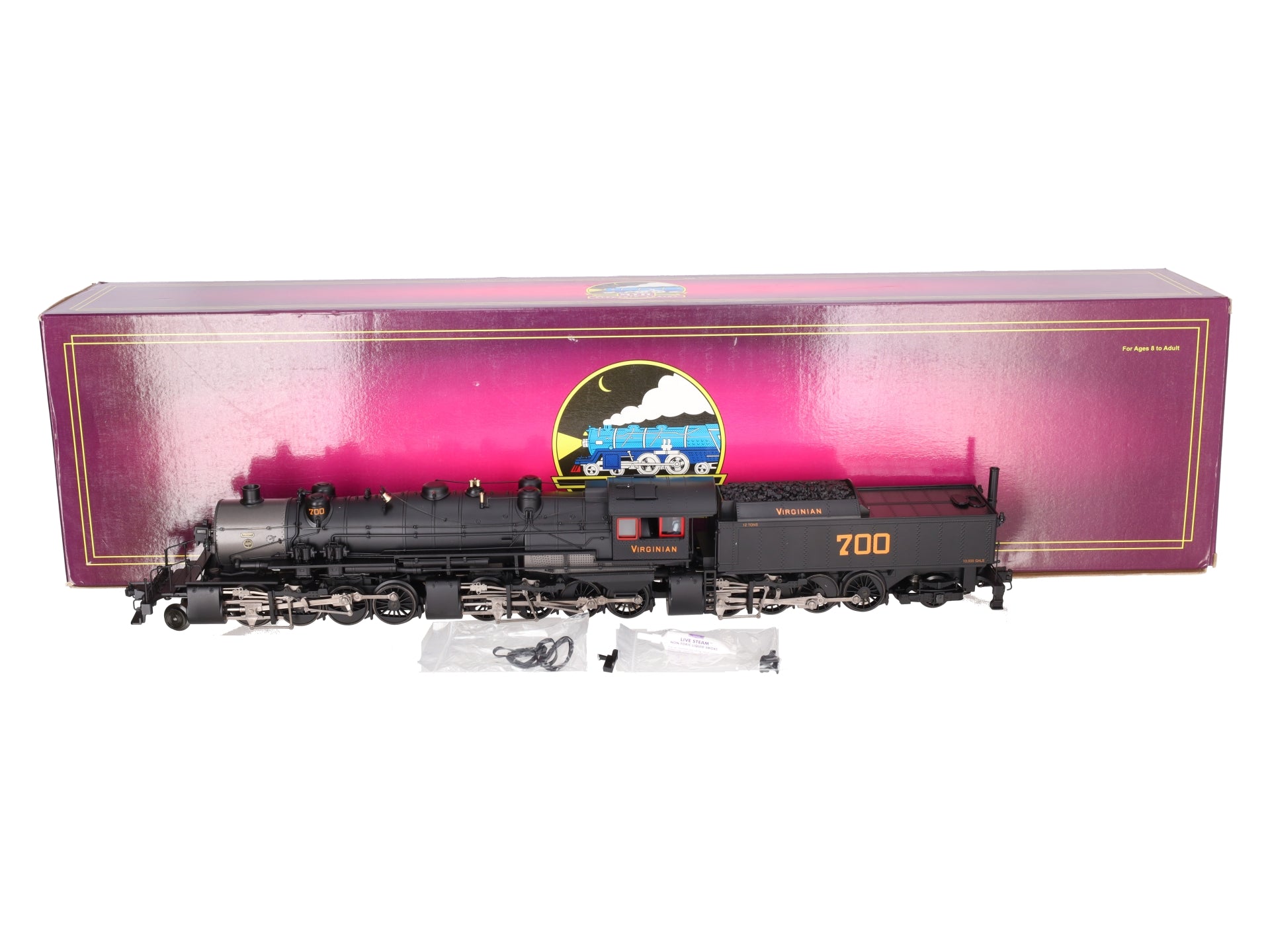 MTH 20-3101-1 O Virginian 2-8-8-8-2 Triplex Steam Locomotive & Tender #700 w PS2 EX/Box