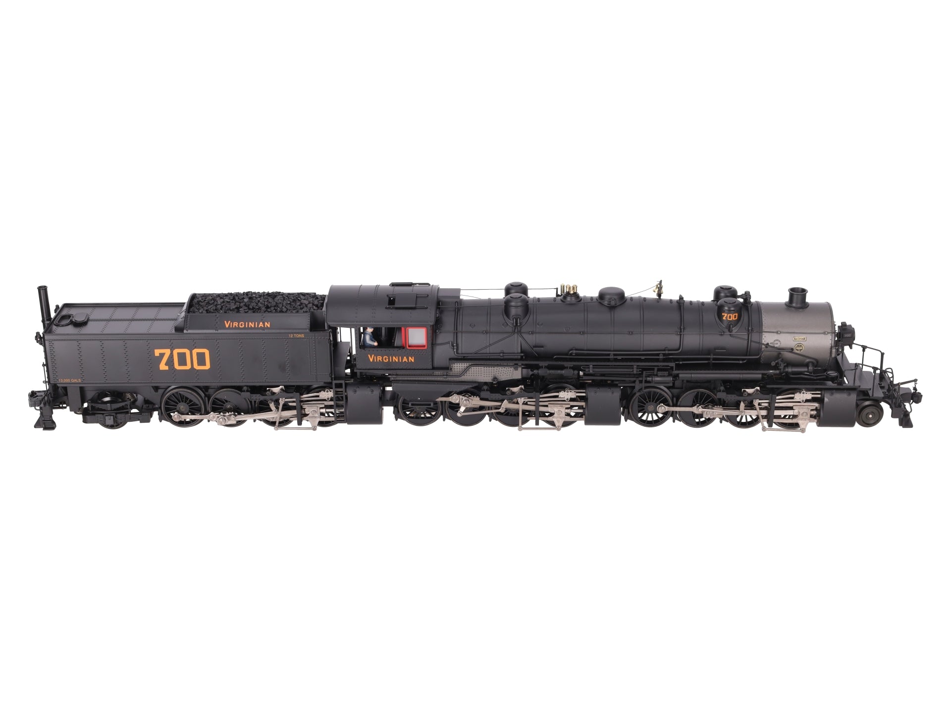 MTH 20-3101-1 O Virginian 2-8-8-8-2 Triplex Steam Locomotive & Tender #700 w PS2 EX/Box
