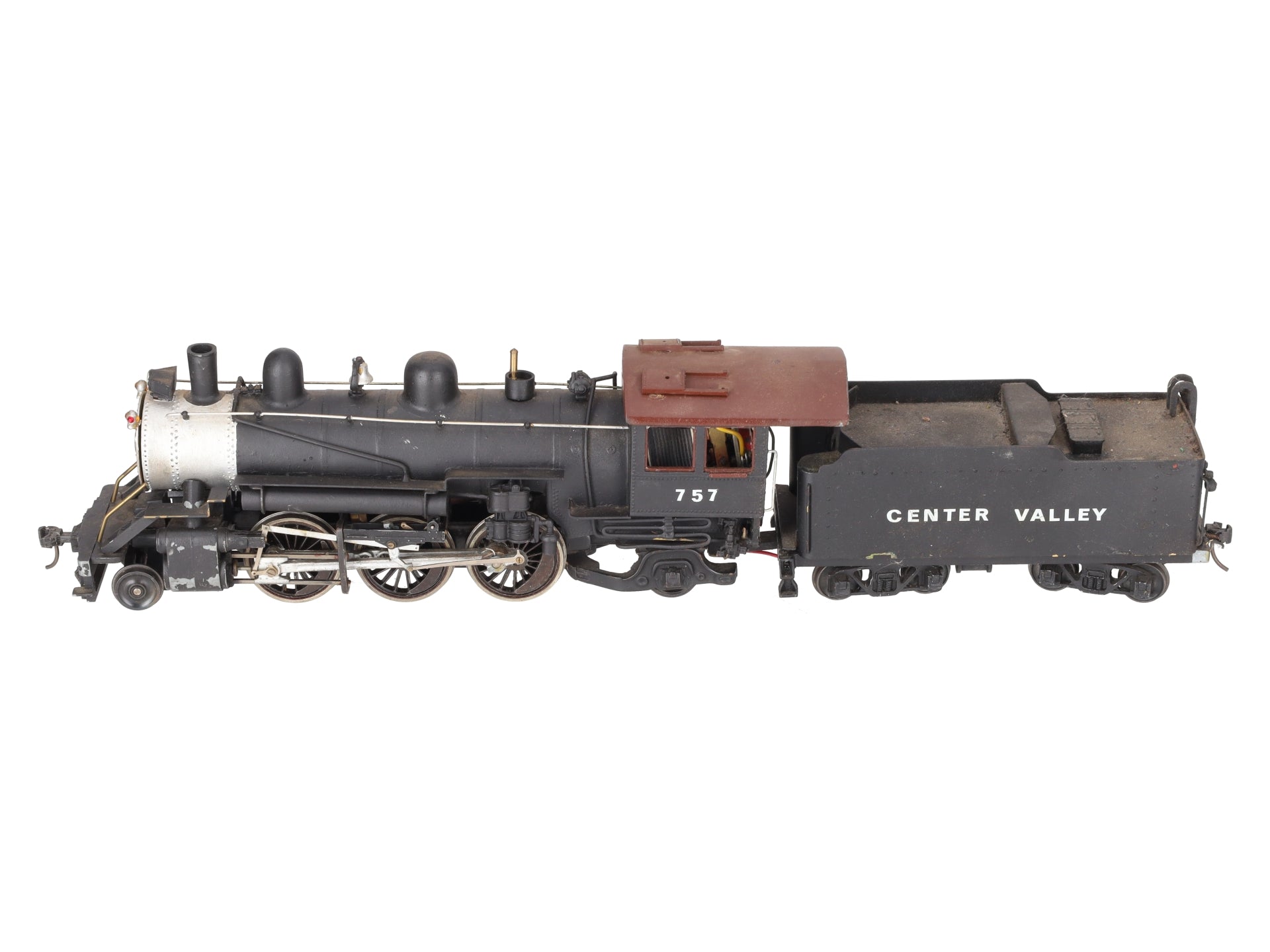 O Scale Brass 2-6-2 Steam Locomotive & Tender #757 (2-Rail) EX