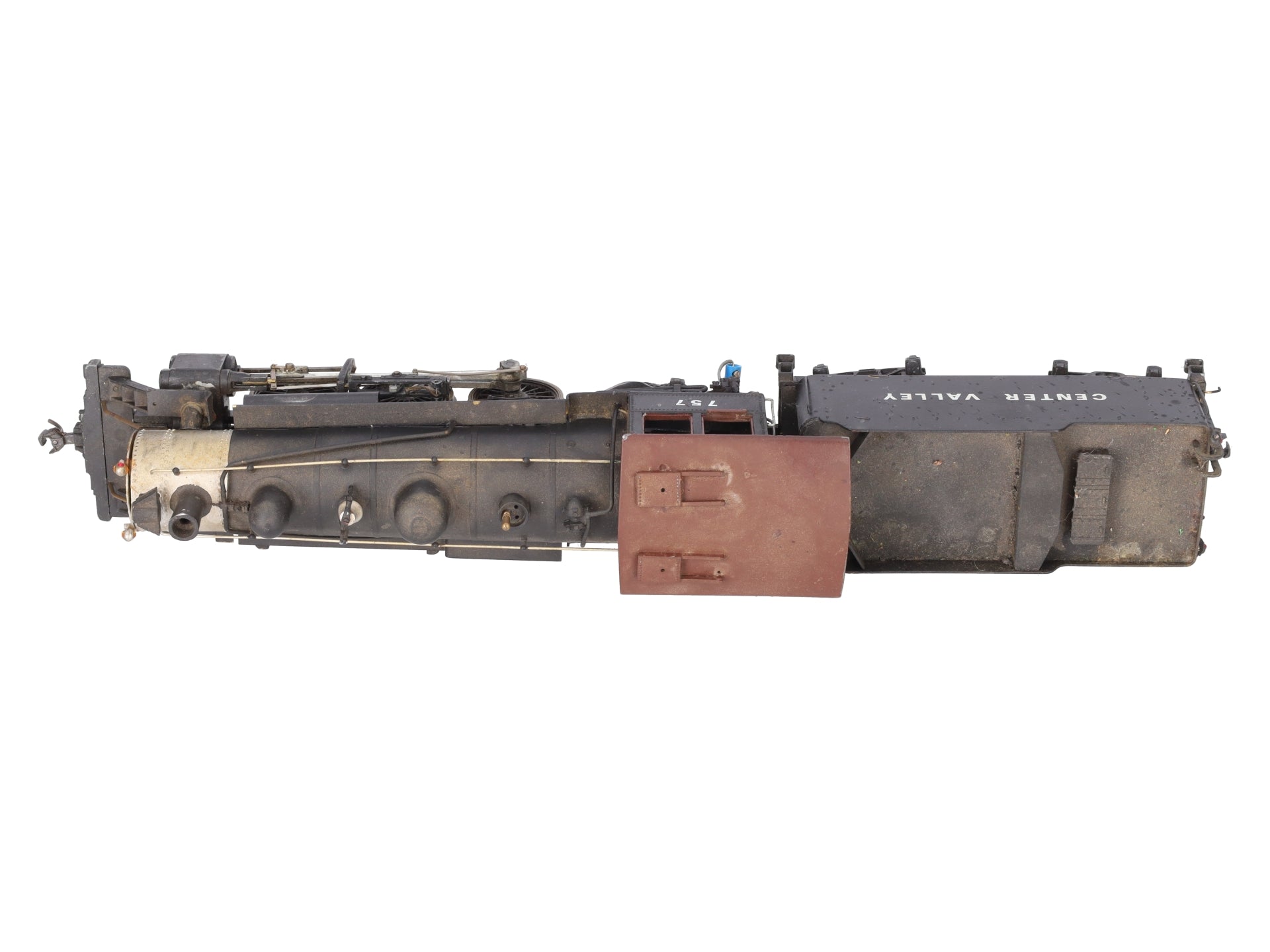 O Scale Brass 2-6-2 Steam Locomotive & Tender #757 (2-Rail) EX