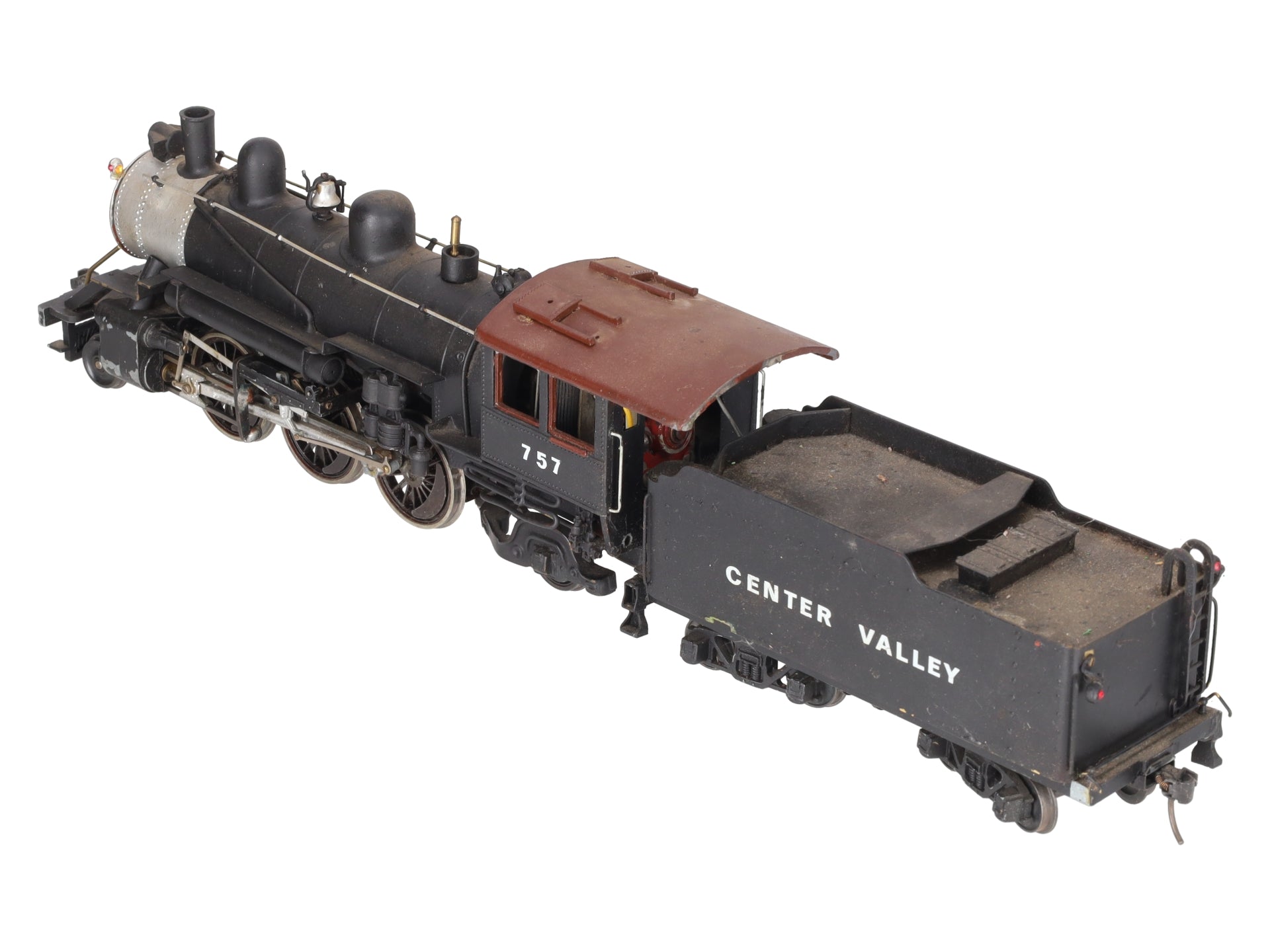 O Scale Brass 2-6-2 Steam Locomotive & Tender #757 (2-Rail) EX
