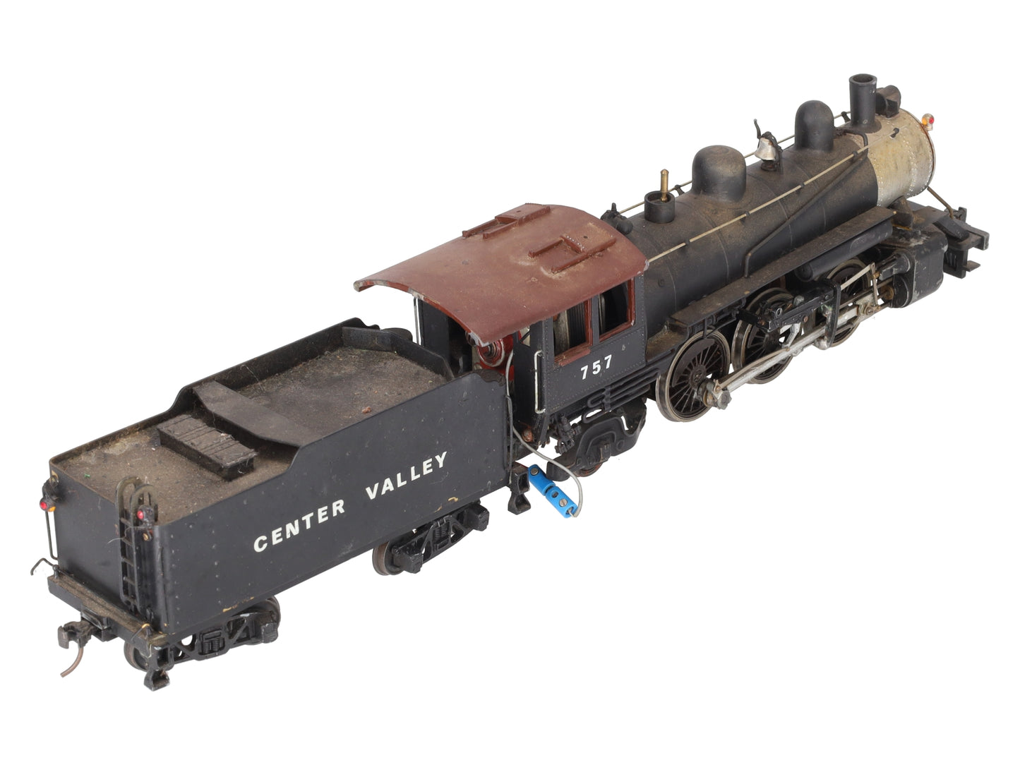 O Scale Brass 2-6-2 Steam Locomotive & Tender #757 (2-Rail) EX