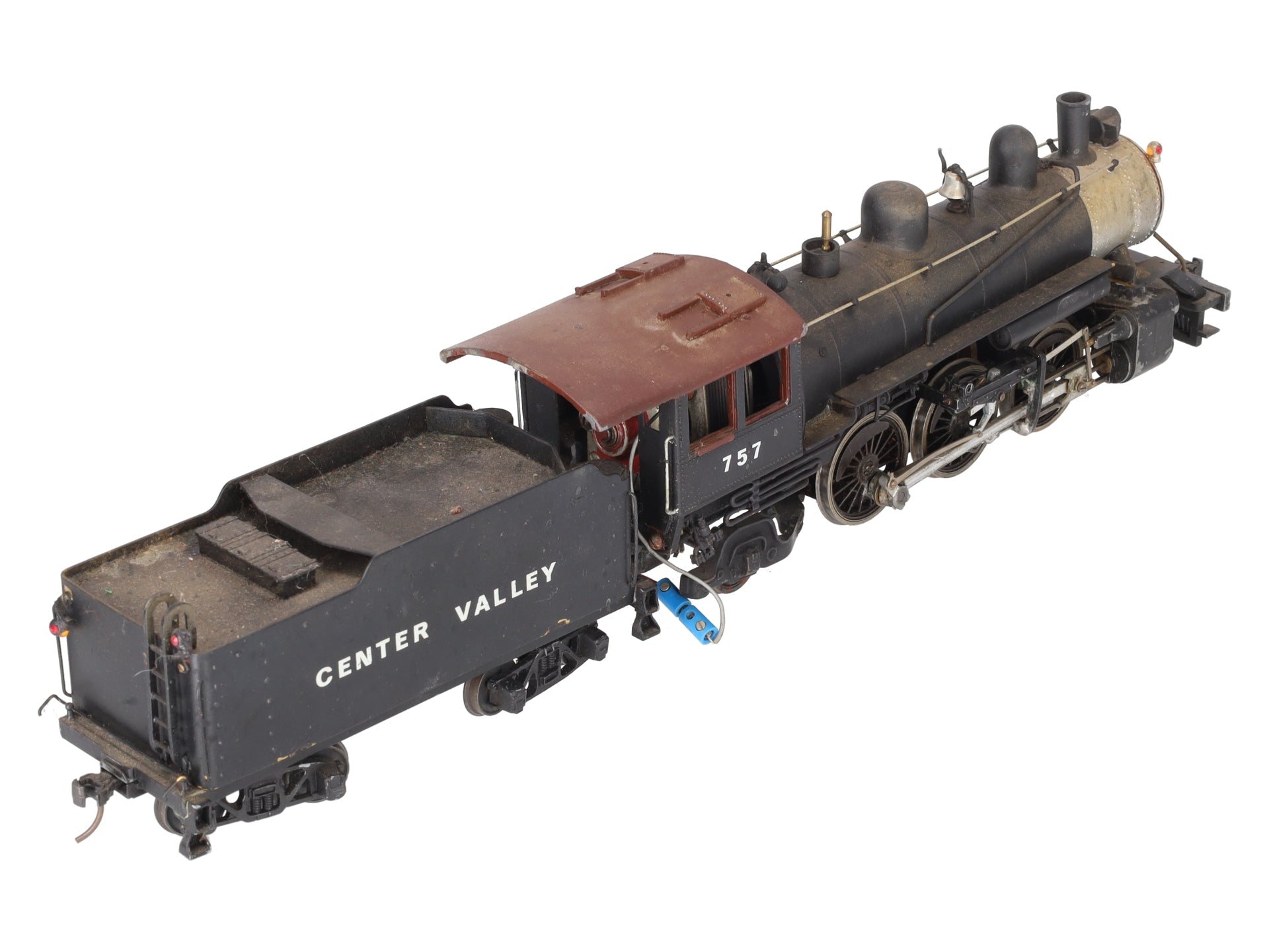 O Scale Brass 2-6-2 Steam Locomotive & Tender #757 (2-Rail) EX