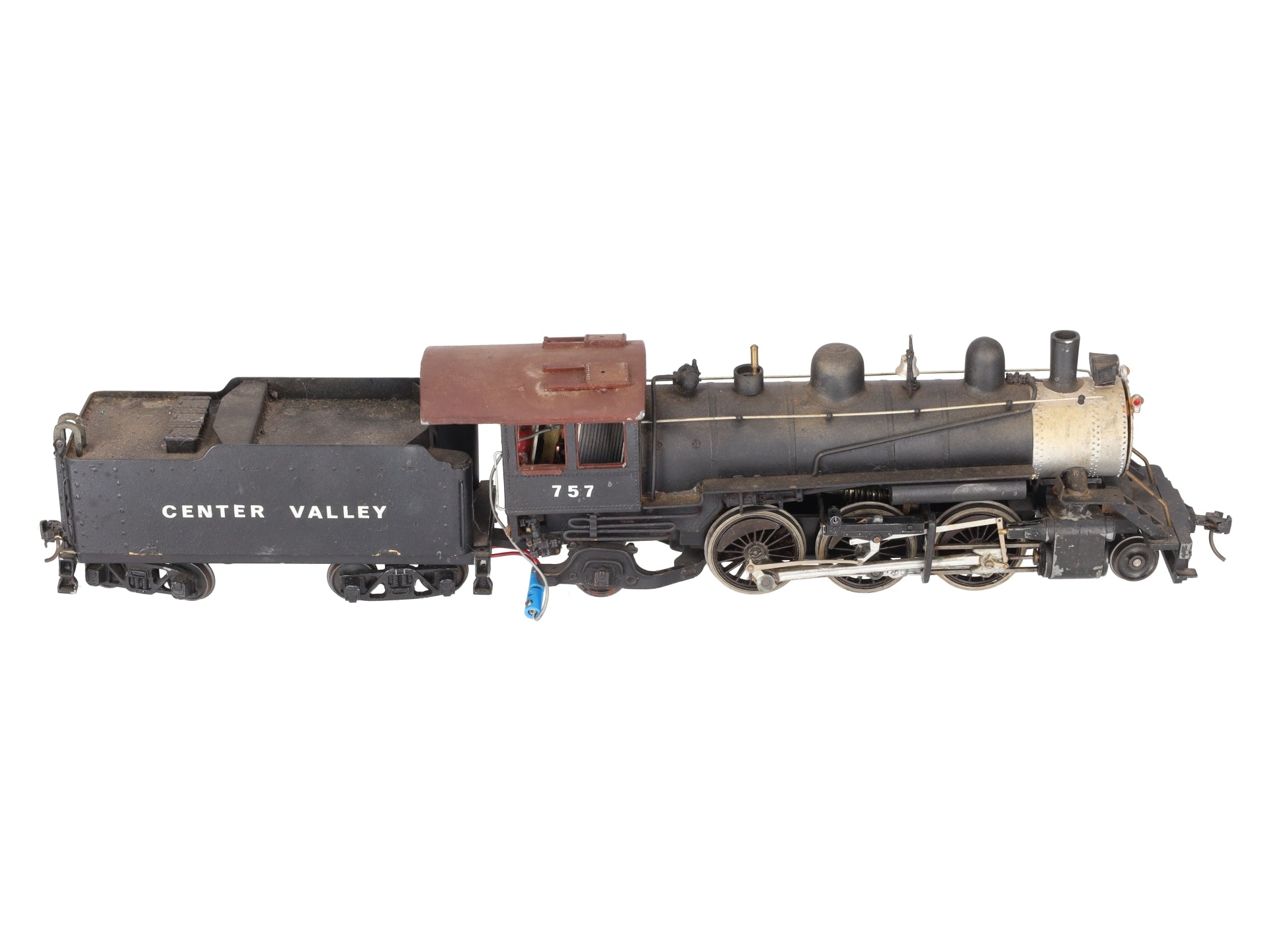 O Scale Brass 2-6-2 Steam Locomotive & Tender #757 (2-Rail) EX
