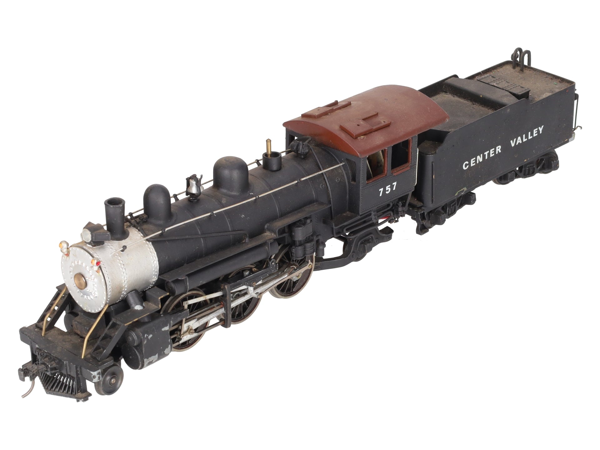 O Scale Brass 2-6-2 Steam Locomotive & Tender #757 (2-Rail) EX