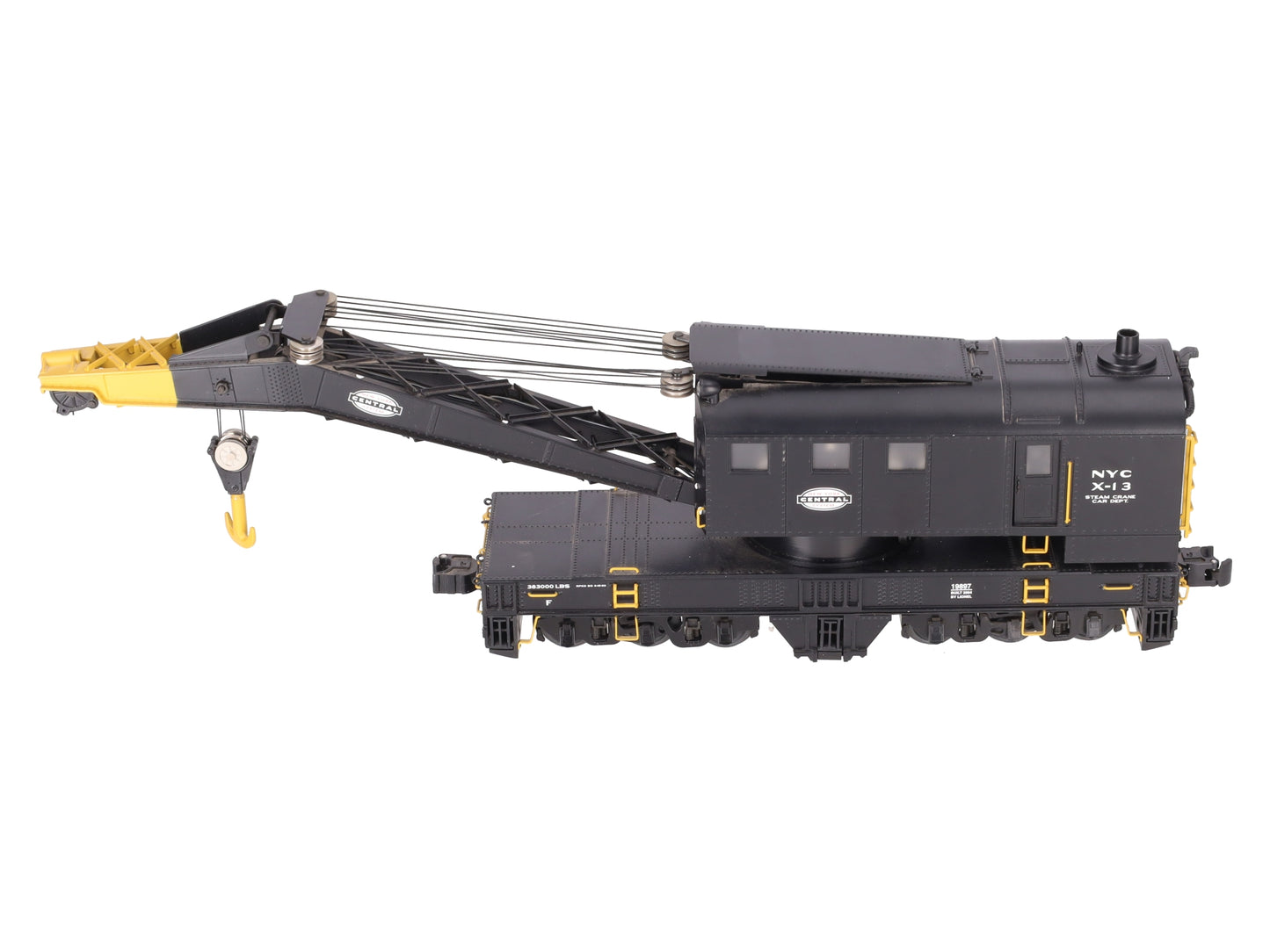 Lionel 6-19897 O Gauge New York Central #X-13 TMCC Operating Crane Car EX/Box
