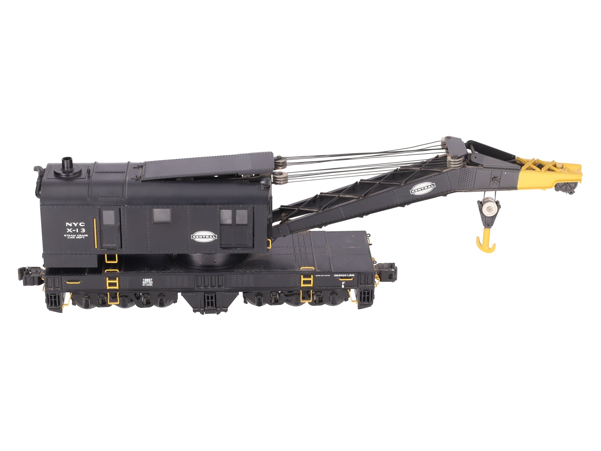 Lionel 6-19897 O Gauge New York Central #X-13 TMCC Operating Crane Car EX/Box