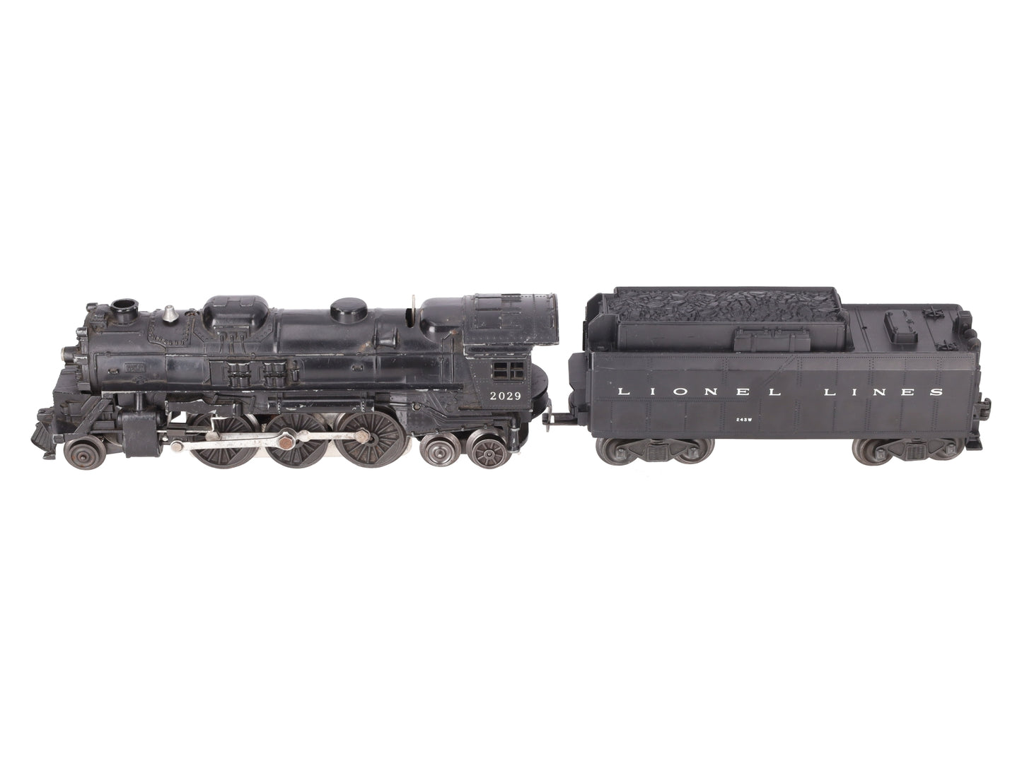 Lionel 2029 Vintage O 2-6-4 Die-Cast Steam Locomotive w/234W Tender VG