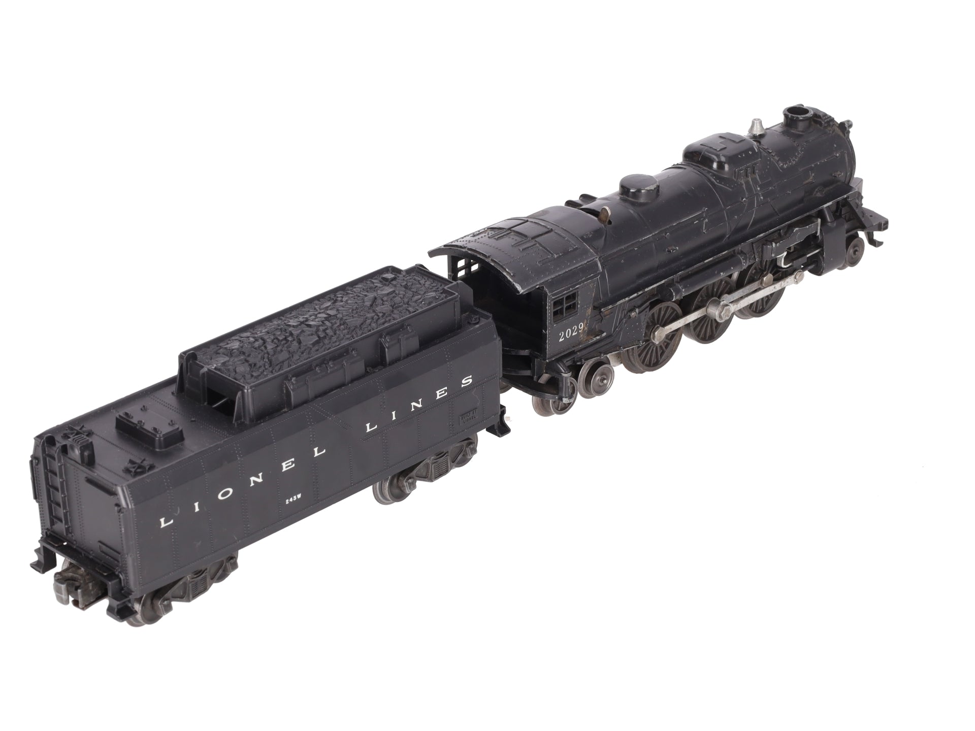 Lionel 2029 Vintage O 2-6-4 Die-Cast Steam Locomotive w/234W Tender VG