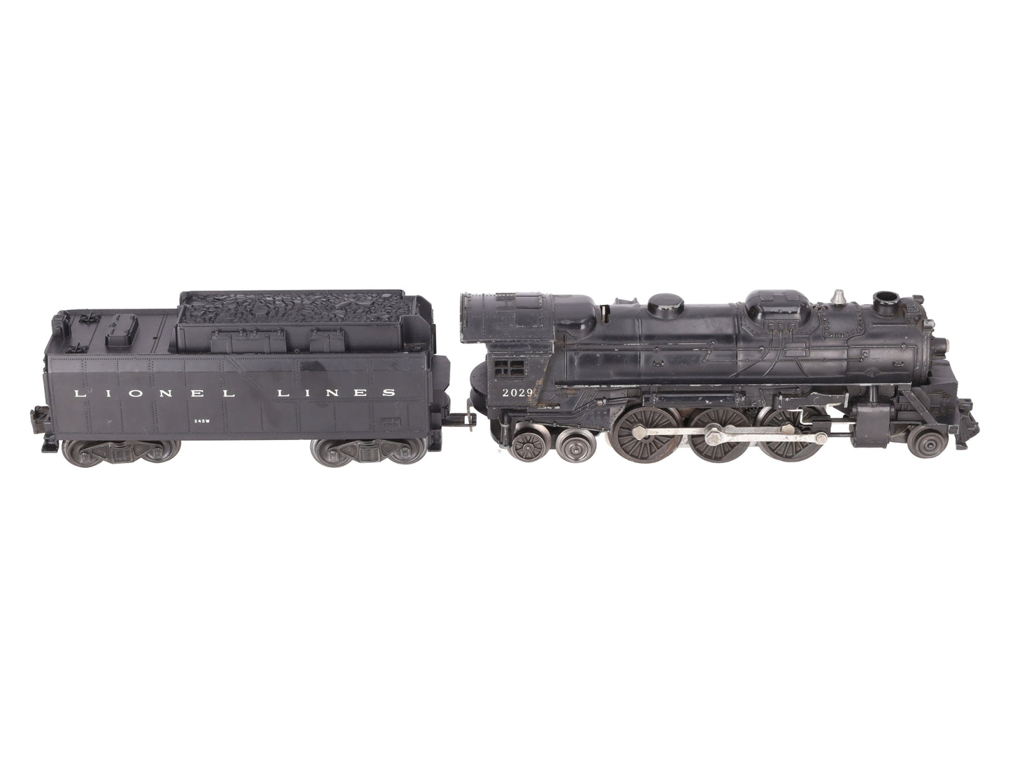 Lionel 2029 Vintage O 2-6-4 Die-Cast Steam Locomotive w/234W Tender VG