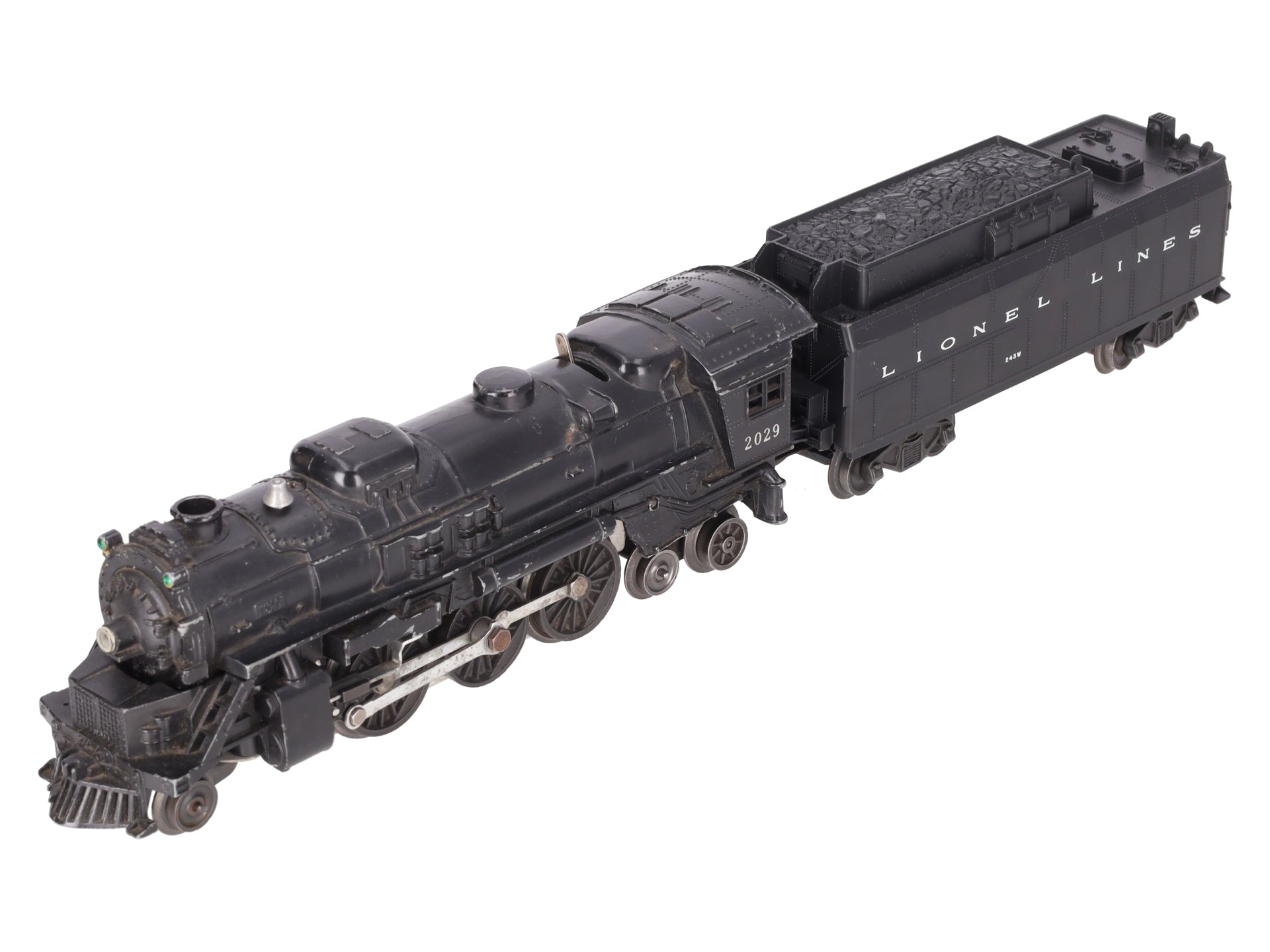 Lionel 2029 Vintage O 2-6-4 Die-Cast Steam Locomotive w/234W Tender VG
